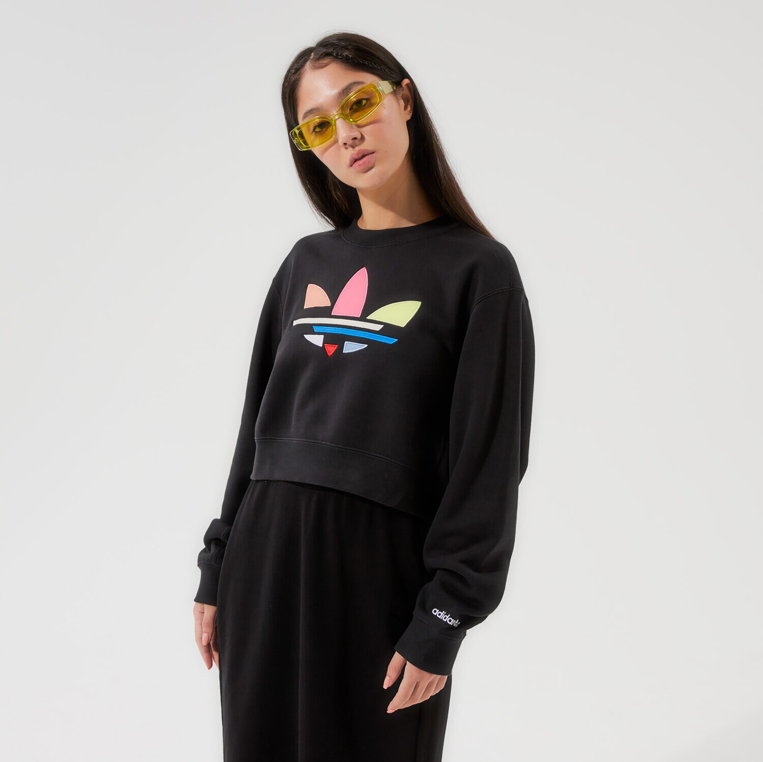 dámská mikina ADIDAS MIKINA SWEATSHIRT H22854 ČERNÁ