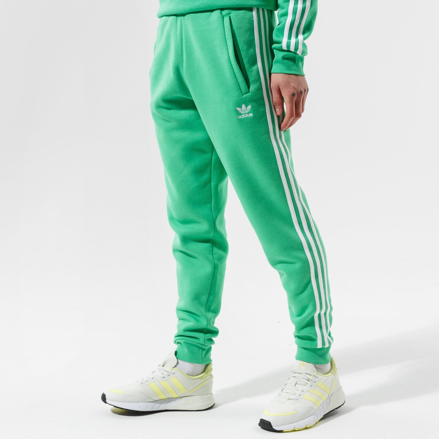 pánské kalhoty ADIDAS KALHOTY  3-STRIPES PANT H06686 ZELENÁ