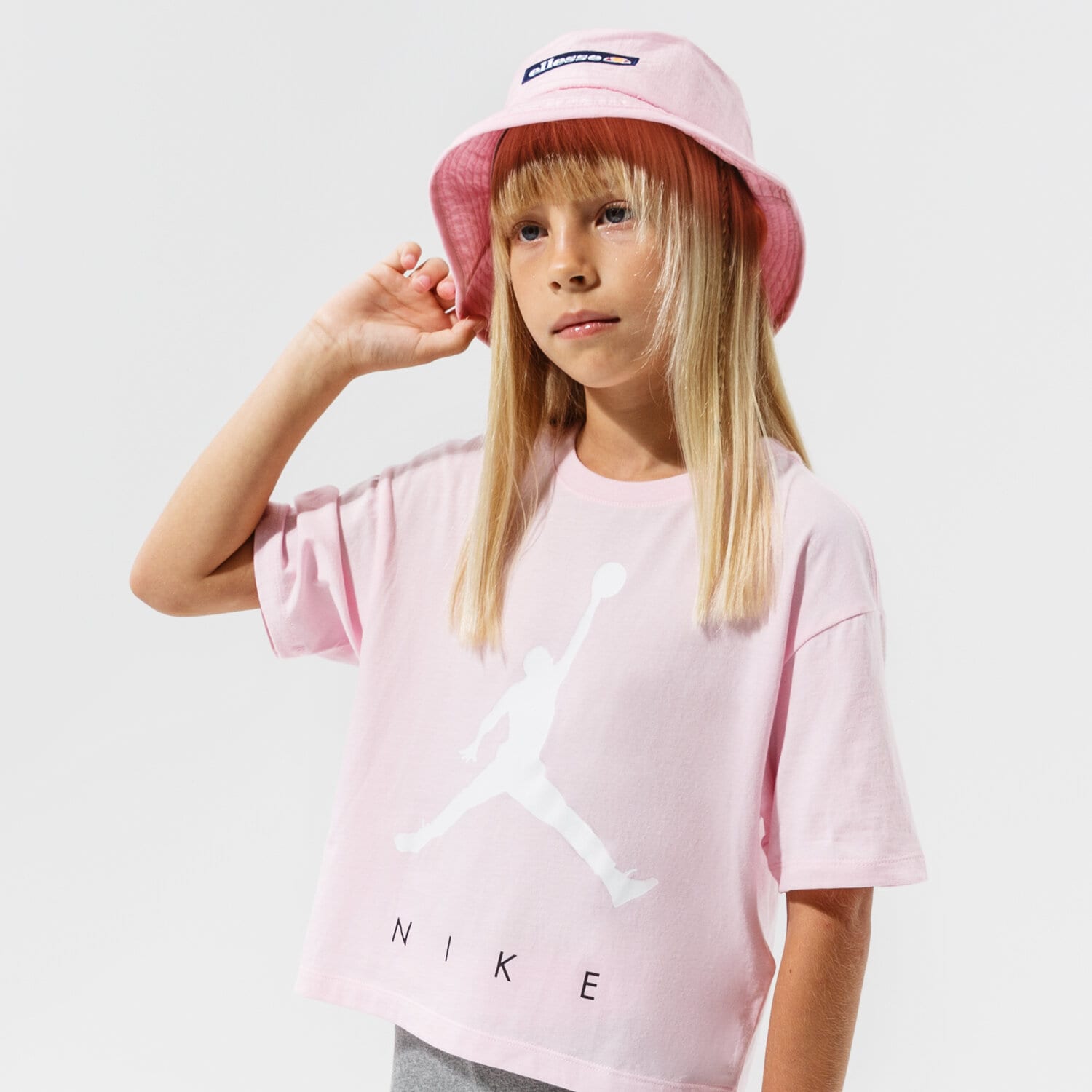 dětské tričko JORDAN TRIČKO JUMPMAN BY NIKE TEE GIRL 45A763-A9Y RŮŽOVÁ