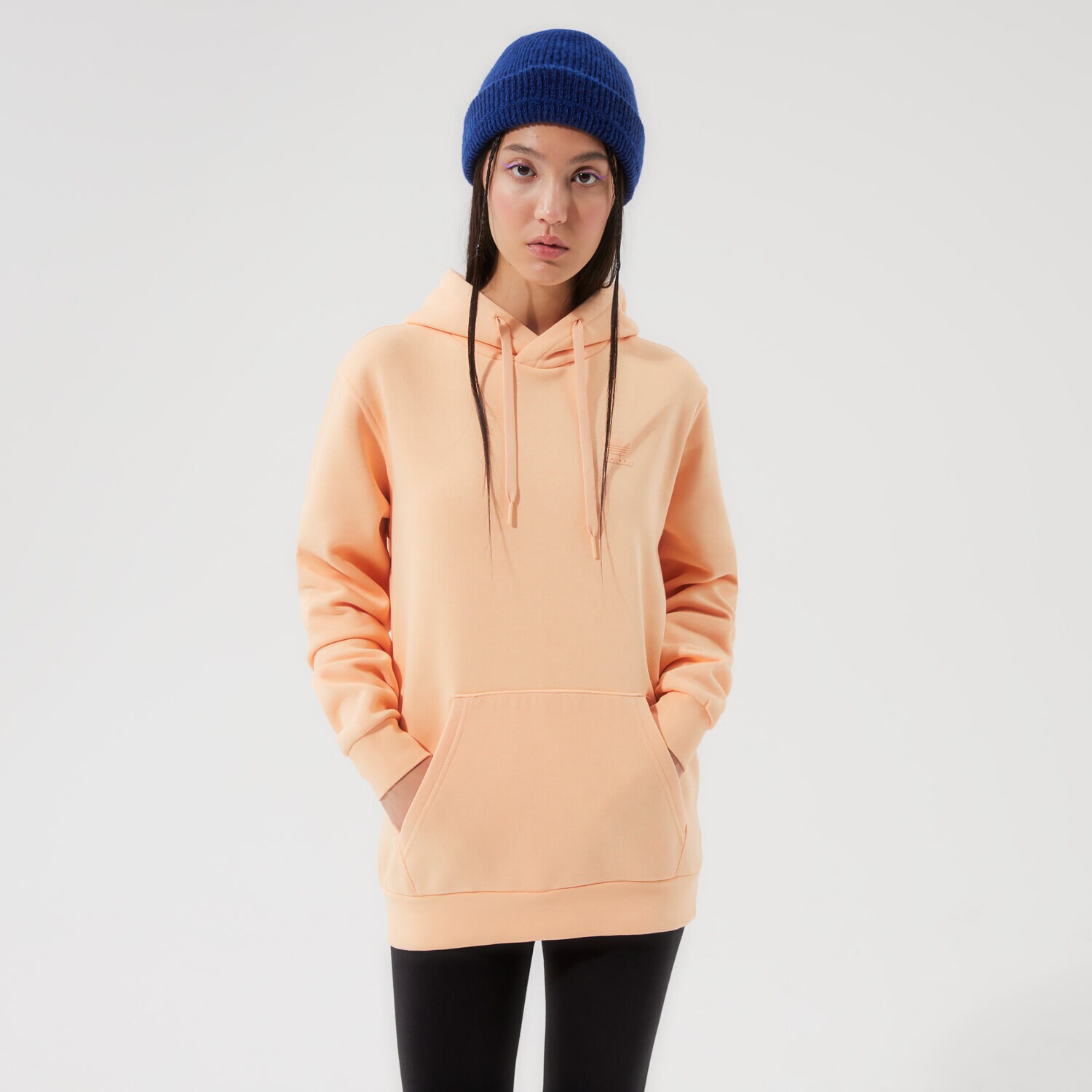 dámská mikina ADIDAS MIKINA S KAPUCÍ MM TREF FB OH H09144 ORANŽOVÁ