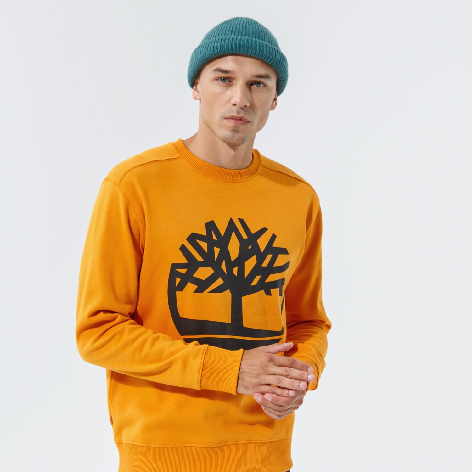 pánská mikina TIMBERLAND MIKINA YC CORE TREE LOGO CREW NECK SWEATSHIRT TB0A2BJ8AR81 hořčicová