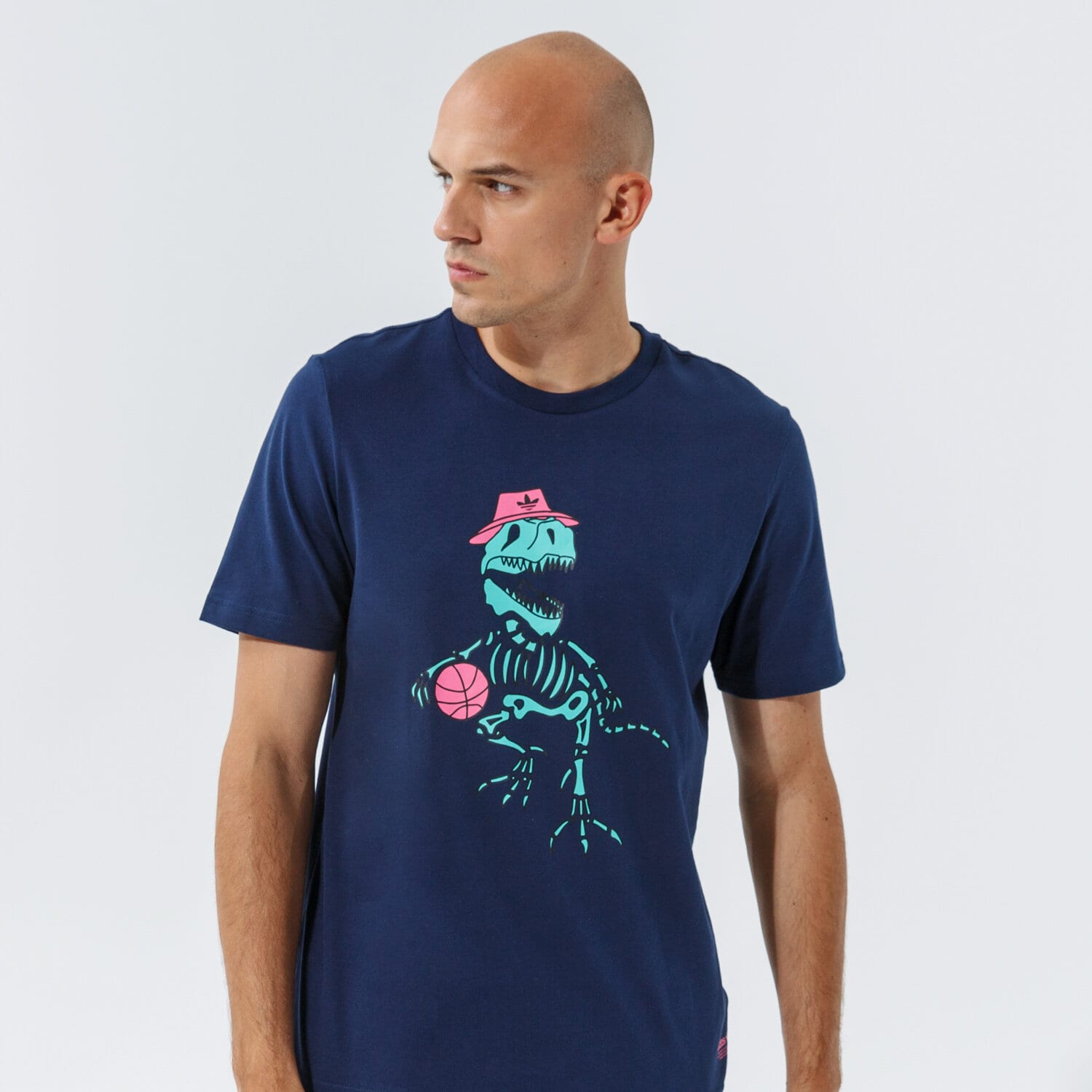 pánské tričko ADIDAS TRIČKO 5 DINO TEE H13455 TMAVOMODRÁ