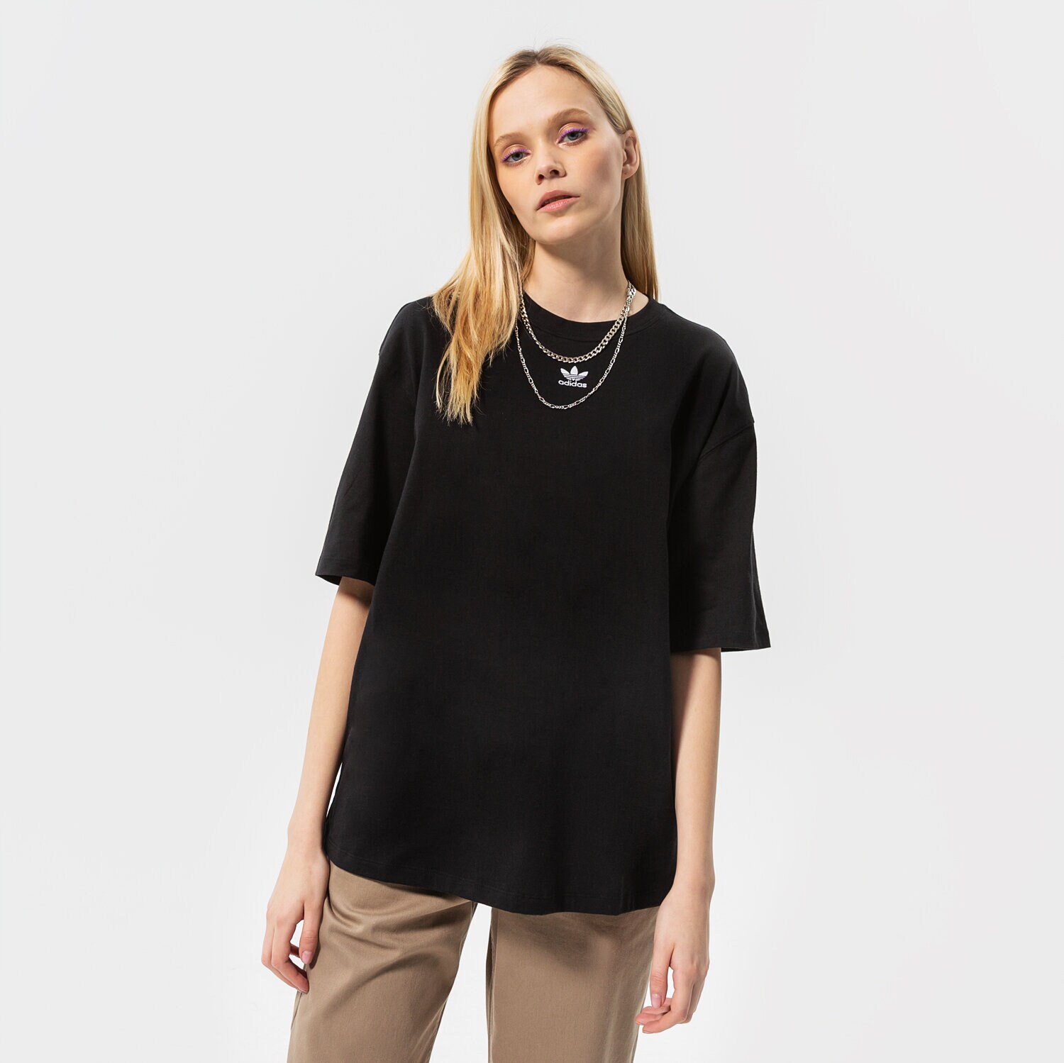 dámské tričko ADIDAS ESSENTIAL OVERSIZED TRIČKO GN4784 ČERNÁ
