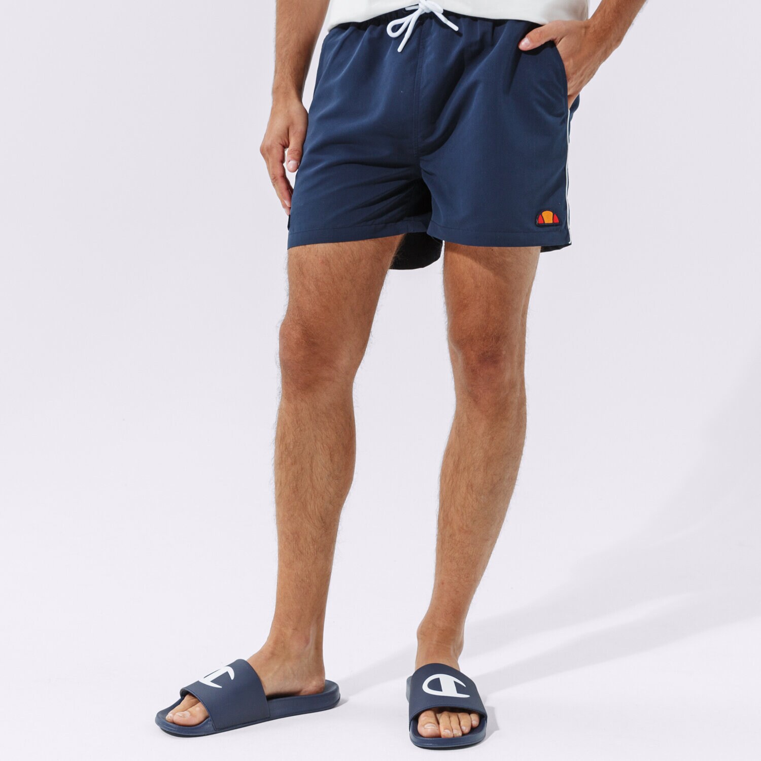 pánské kraťasy ELLESSE ŠORTKY  DEM SLACKERS NAVY SHS00938429 TMAVOMODRÁ
