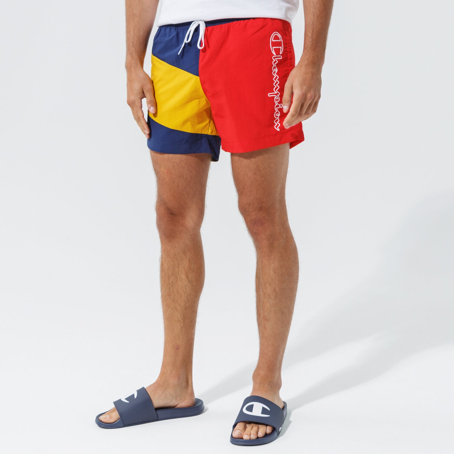 pánské kraťasy CHAMPION ŠORTKY  BEACHSHORT 214446BS508 VÍCEBAREVNÁ