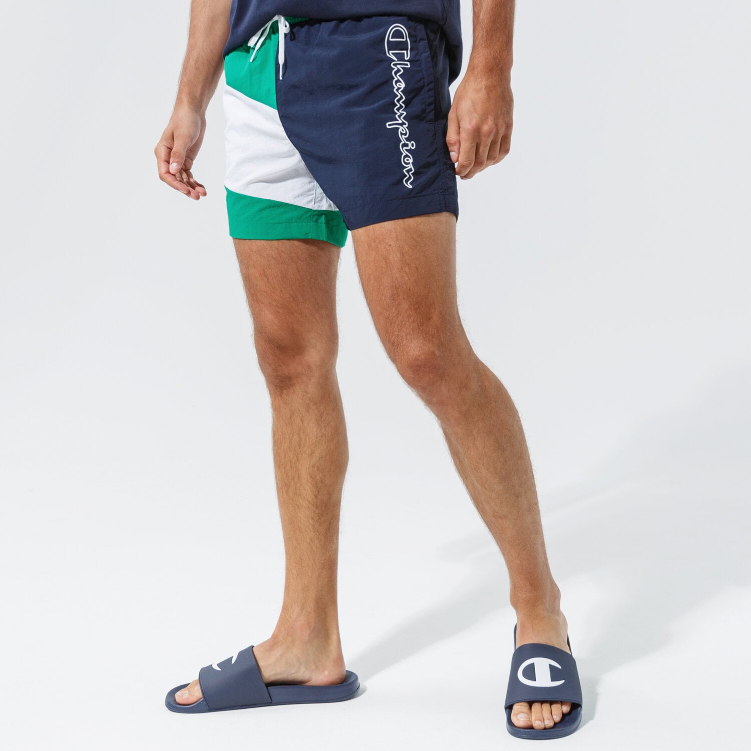 pánské kraťasy CHAMPION ŠORTKY  BEACHSHORT 214446GS018 VÍCEBAREVNÁ