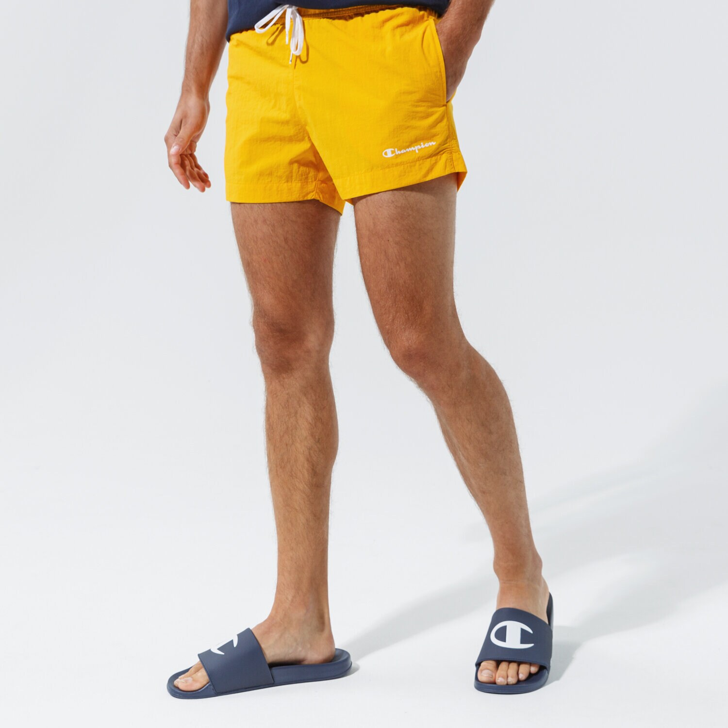 pánské kraťasy CHAMPION ŠORTKY  BEACHSHORT 216074YS058 ŽLUTÁ