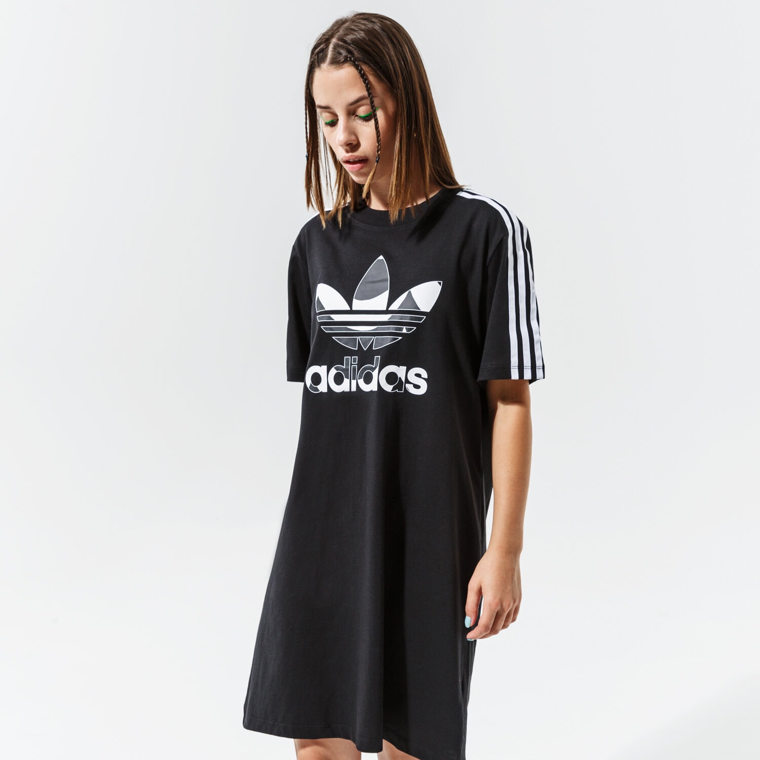 dámské šaty ADIDAS ŠATY TEE DRESS H20487 ČERNÁ
