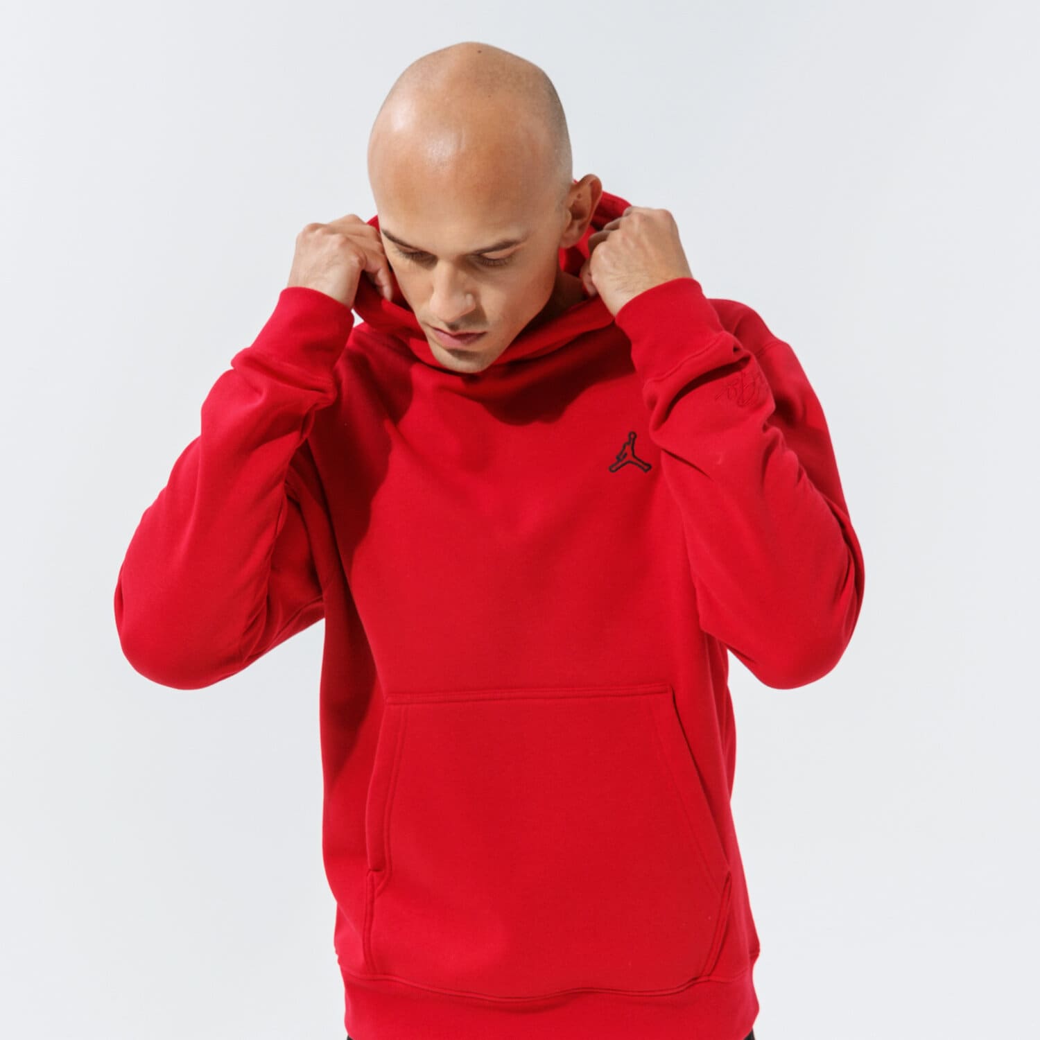 pánská mikina JORDAN MIKINA S KAPUCÍ ESSENTIAL OVERHEAD HOODIE DA9818-687 ČERVENÁ
