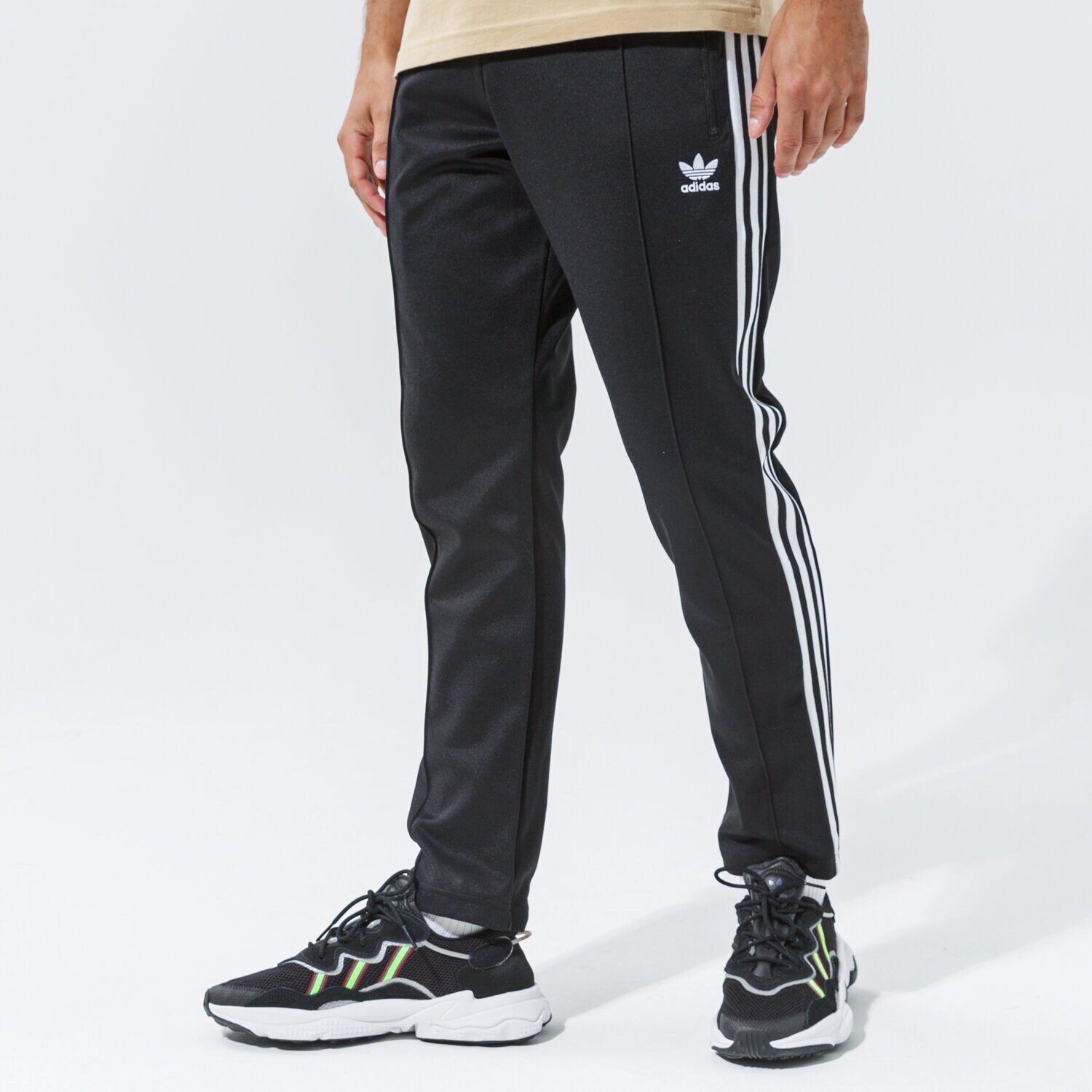 pánské kalhoty ADIDAS KALHOTY  BECKENBAUER TP H09115 ČERNÁ