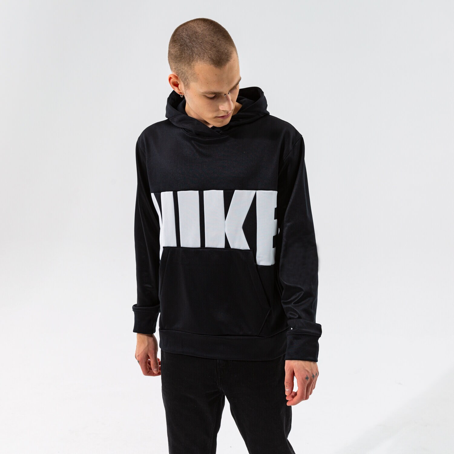 pánská mikina NIKE MIKINA S KAPUCÍ M NK TF STARTING5 PO HOODIE NBA DA6370-010 ČERNÁ