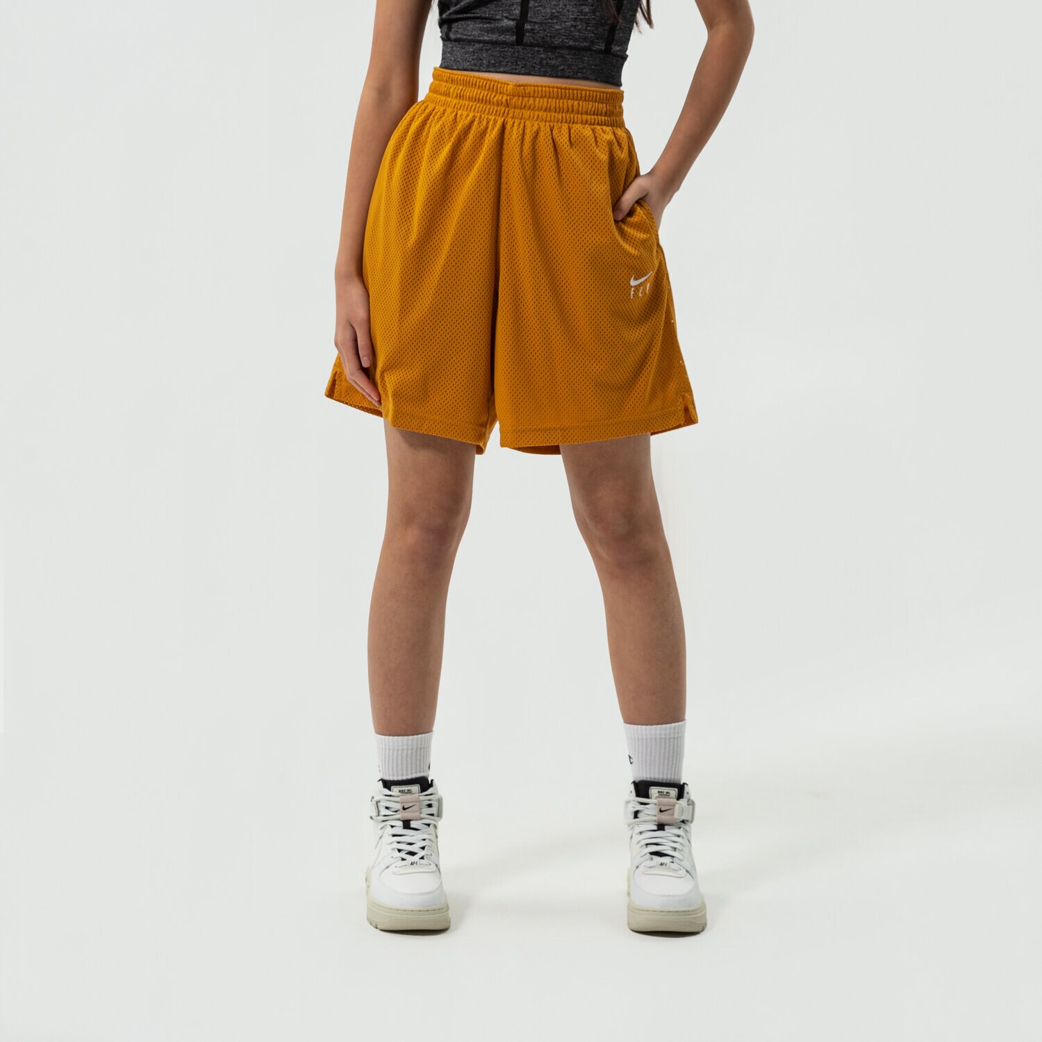 dámské kraťasy NIKE ŠORTKY  FLY NBA CU4573-712 ŽLUTÁ