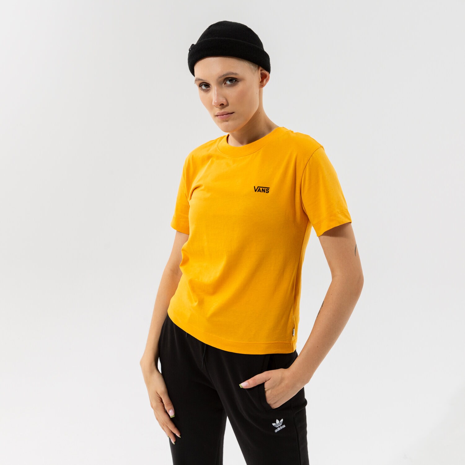 dámské tričko VANS TRIČKO JUNIOR V BOXY VN0A4MFLLSV1 ŽLUTÁ