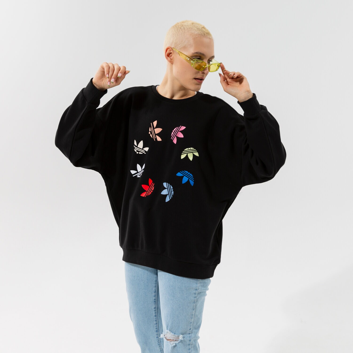 dámská mikina ADIDAS MIKINA SWEATSHIRT H36845 ČERNÁ