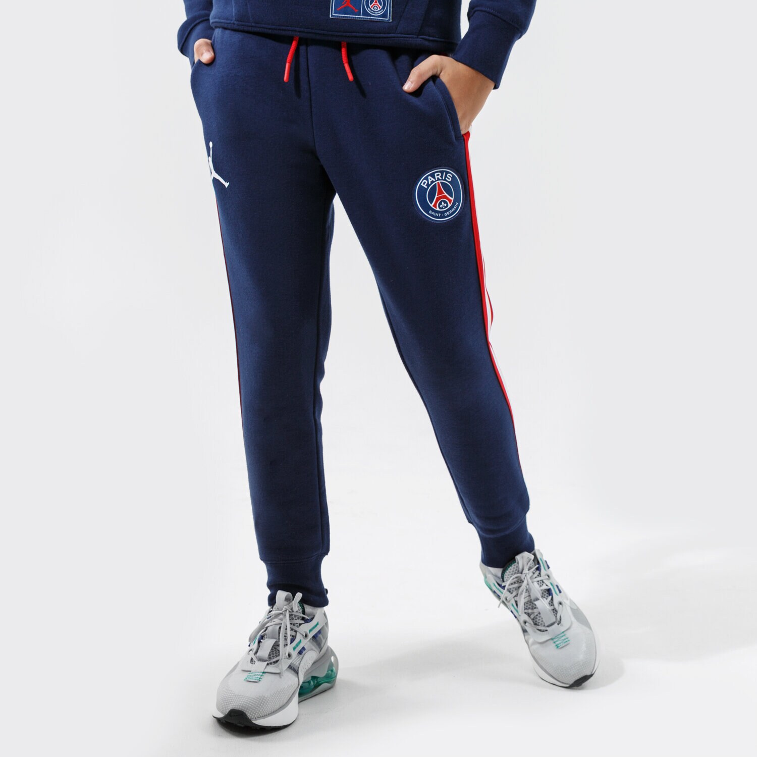dětské kalhoty JORDAN KALHOTY  PARIS SAINT-GERMAIN FLC PANT GIRL 95A726-U90 TMAVOMODRÁ