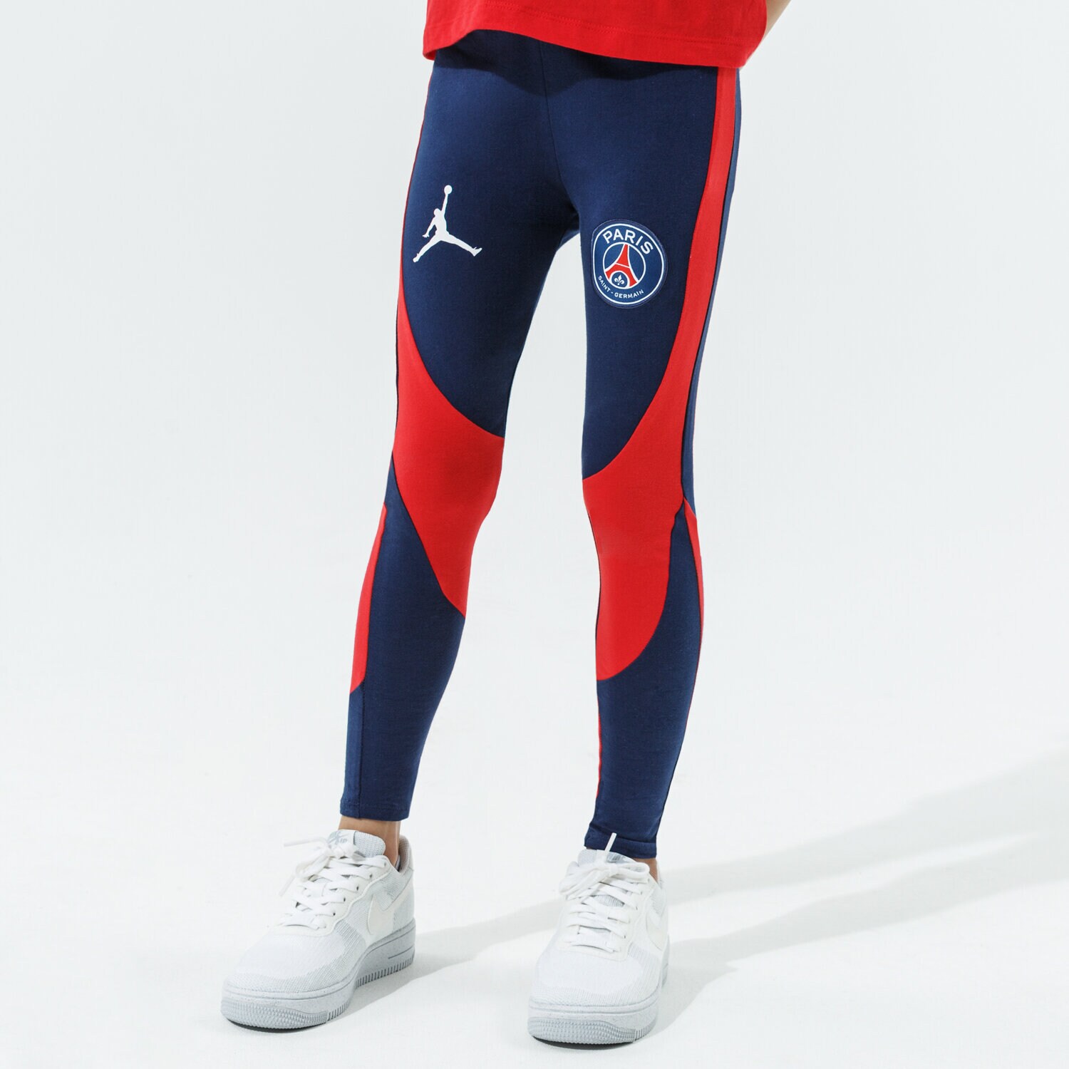 dětské kalhoty JORDAN LEGGINGS PARIS SAINT-GERMAIN LEGGING GIRL 45A728-U90 TMAVOMODRÁ