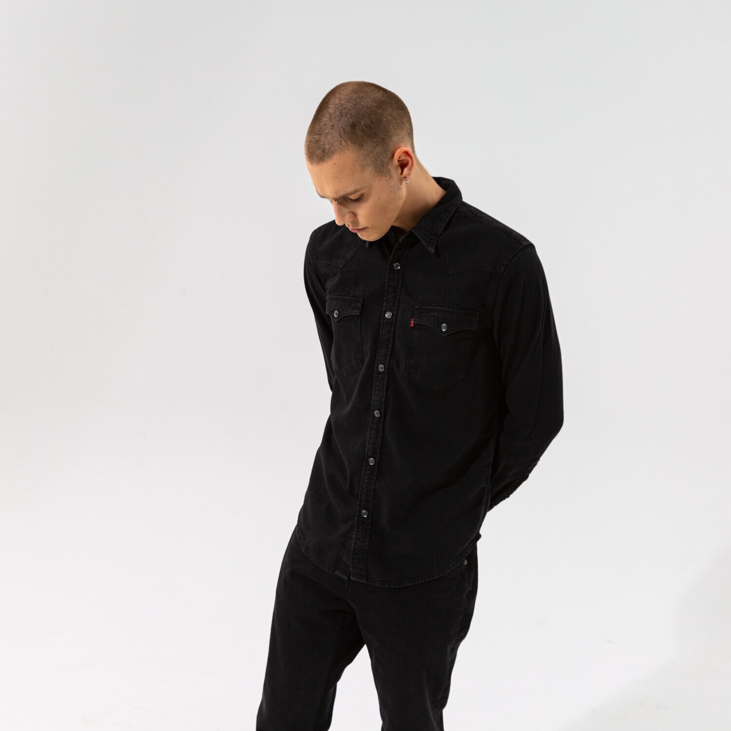 pánská košile LEVI'S KOŠILE BARSTOW WESTERN STANDARD 857440002 ČERNÁ