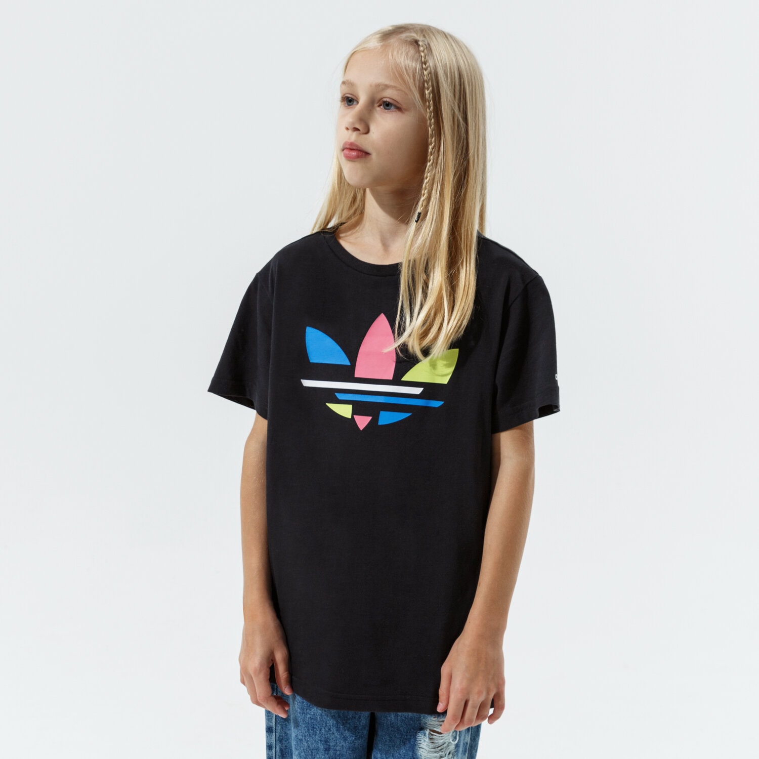 dětské tričko ADIDAS TRIČKO TEE GIRL H32346 ČERNÁ