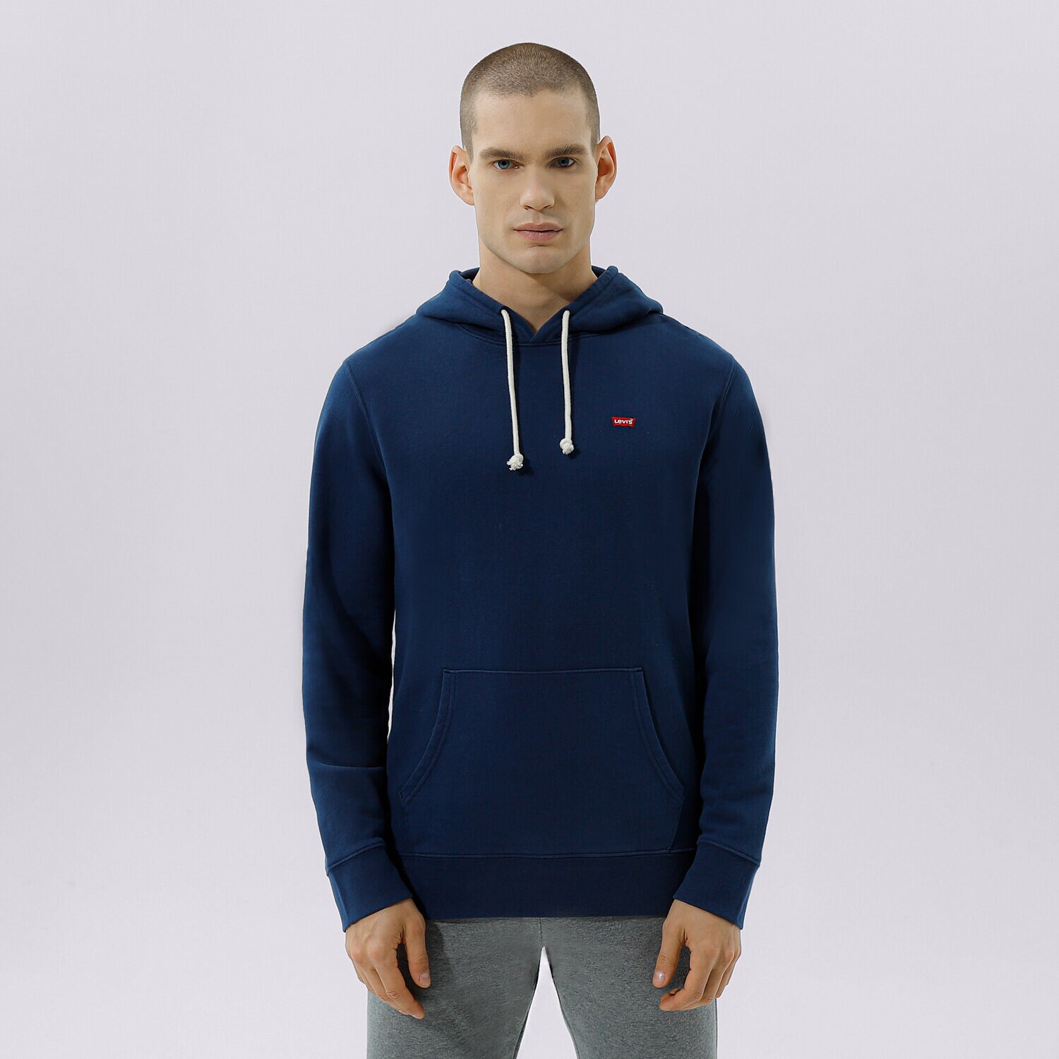 pánská mikina LEVI'S MIKINA S KAPUCÍ NEW ORIGINAL HOODIE 34581-0009 TMAVOMODRÁ