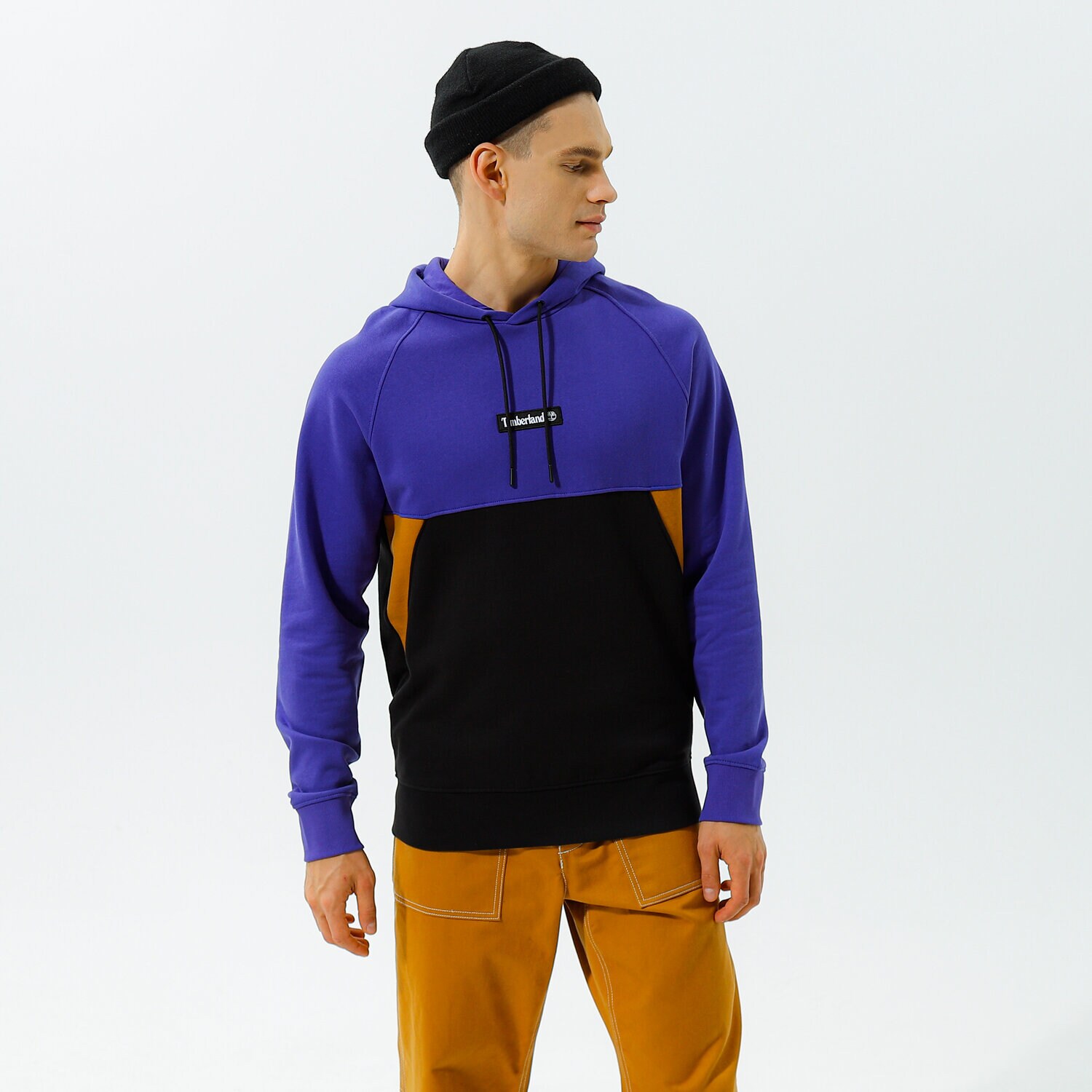 pánská mikina TIMBERLAND MIKINA S KAPUCÍ YC CUT & SEW HOODIE TB0A22KQCD31 FIALOVÁ