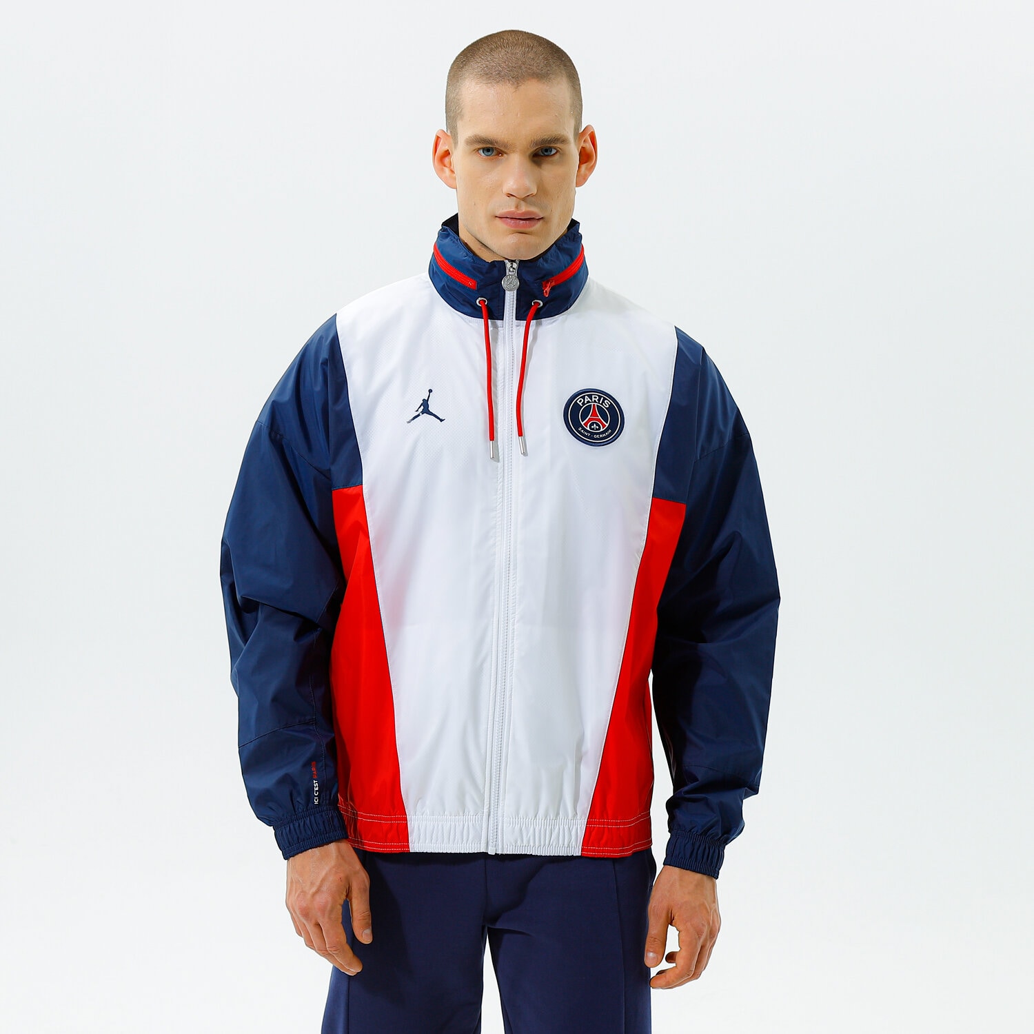 pánská mikina JORDAN MIKINA ROZEPÍNACÍ PARIS SAINT-GERMAIN DB6487-100 VÍCEBAREVNÁ