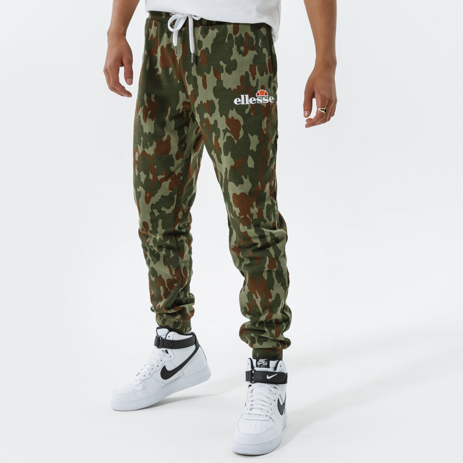 pánské kalhoty ELLESSE KALHOTY  NIORO CAMO JOG PANT KHA SHK12436506 ORANŽOVÁ