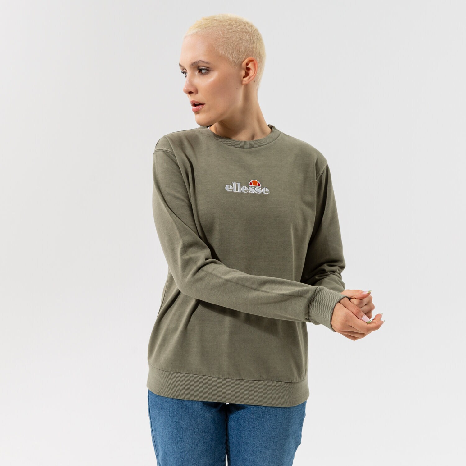 dámská mikina ELLESSE MIKINA SAPPAN SWEATSHIRT KHA SGK13149506 KHAKI