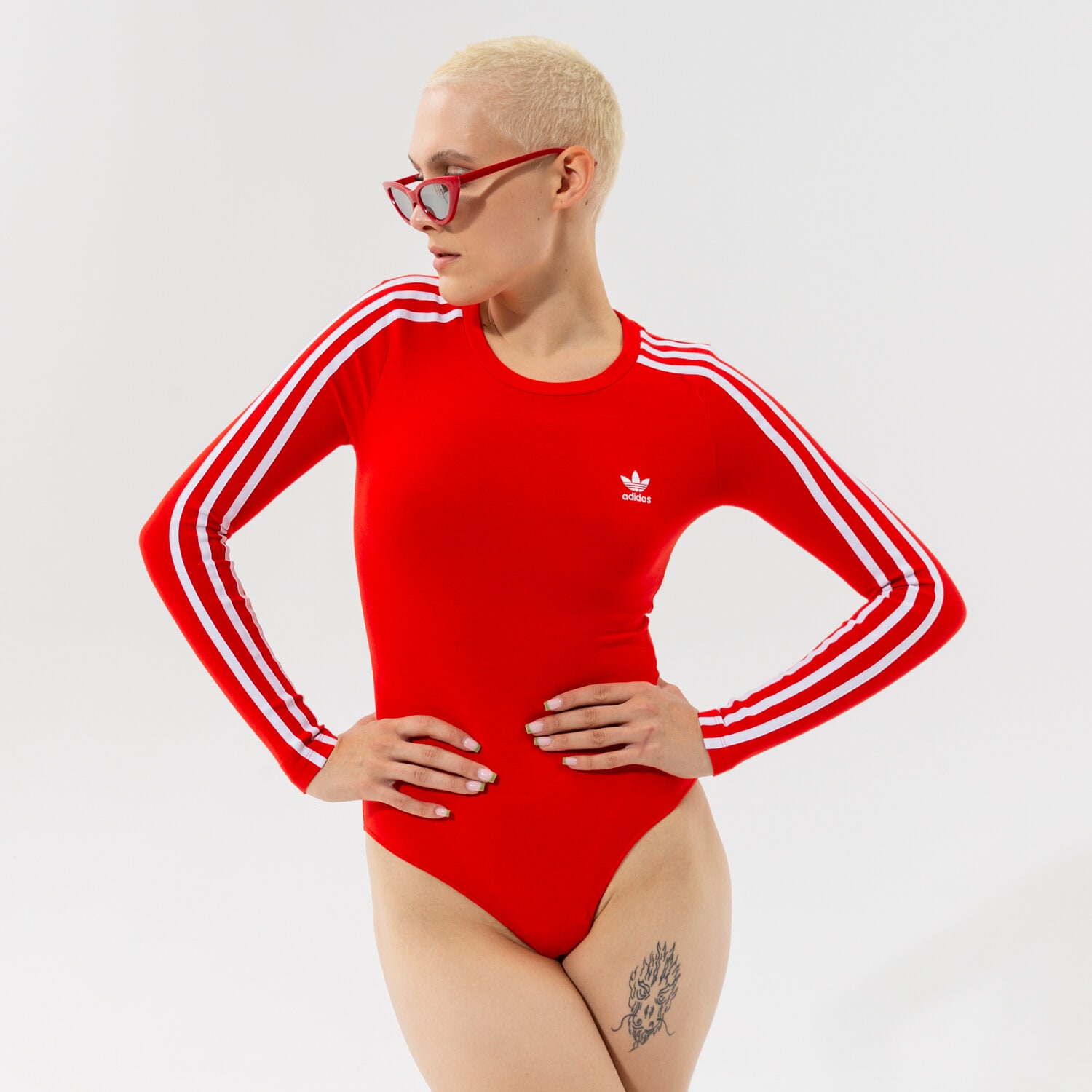dámské tričko ADIDAS TRIČKO BODY SUIT H35623 ČERVENÁ
