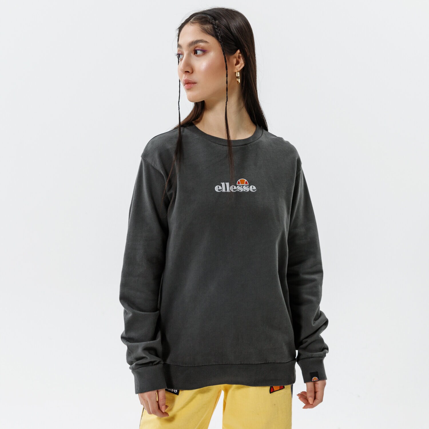 dámská mikina ELLESSE MIKINA SAPPAN SWEATSHIRT BLK SGK13149011 ČERNÁ