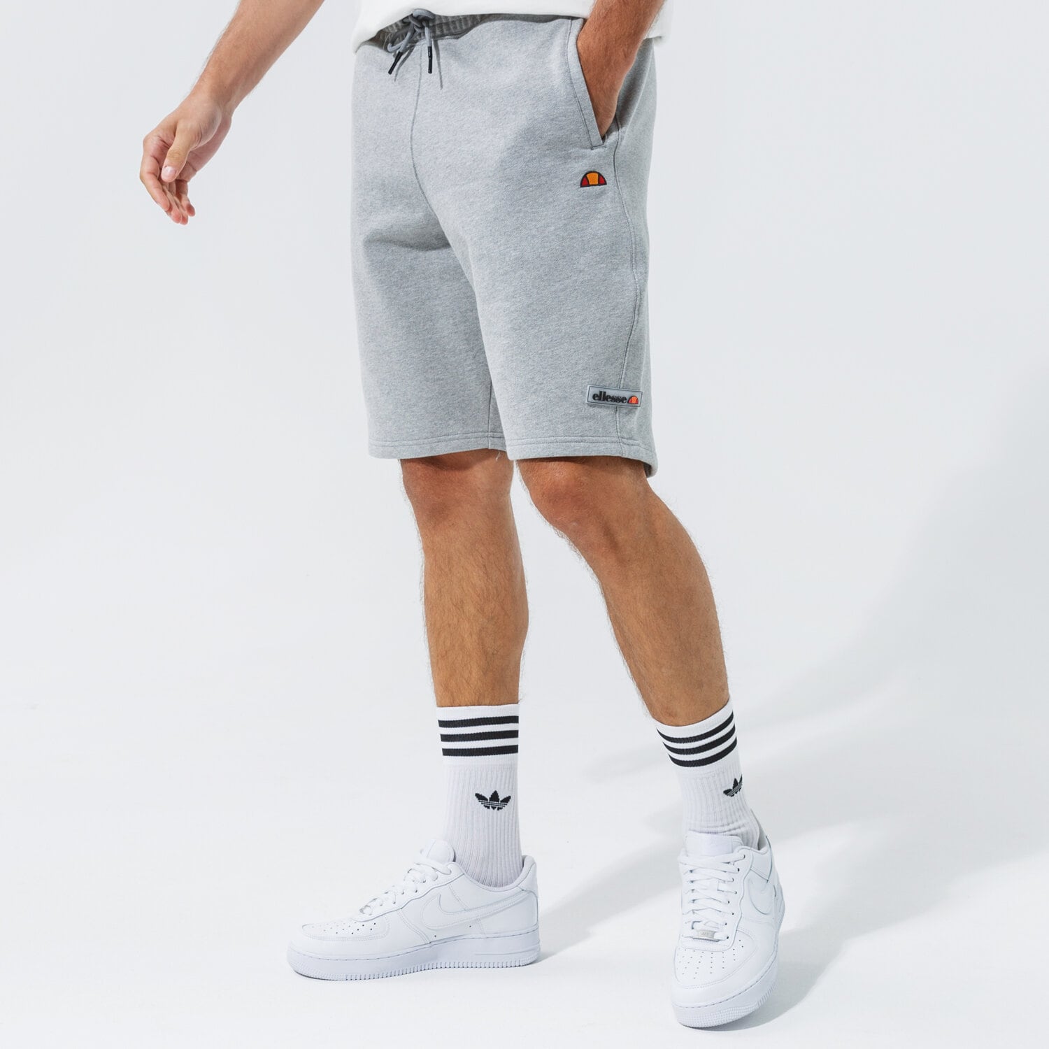 pánské kraťasy ELLESSE ŠORTKY  LIONOLI SHORT GREY SHI13123112 ŠEDÁ