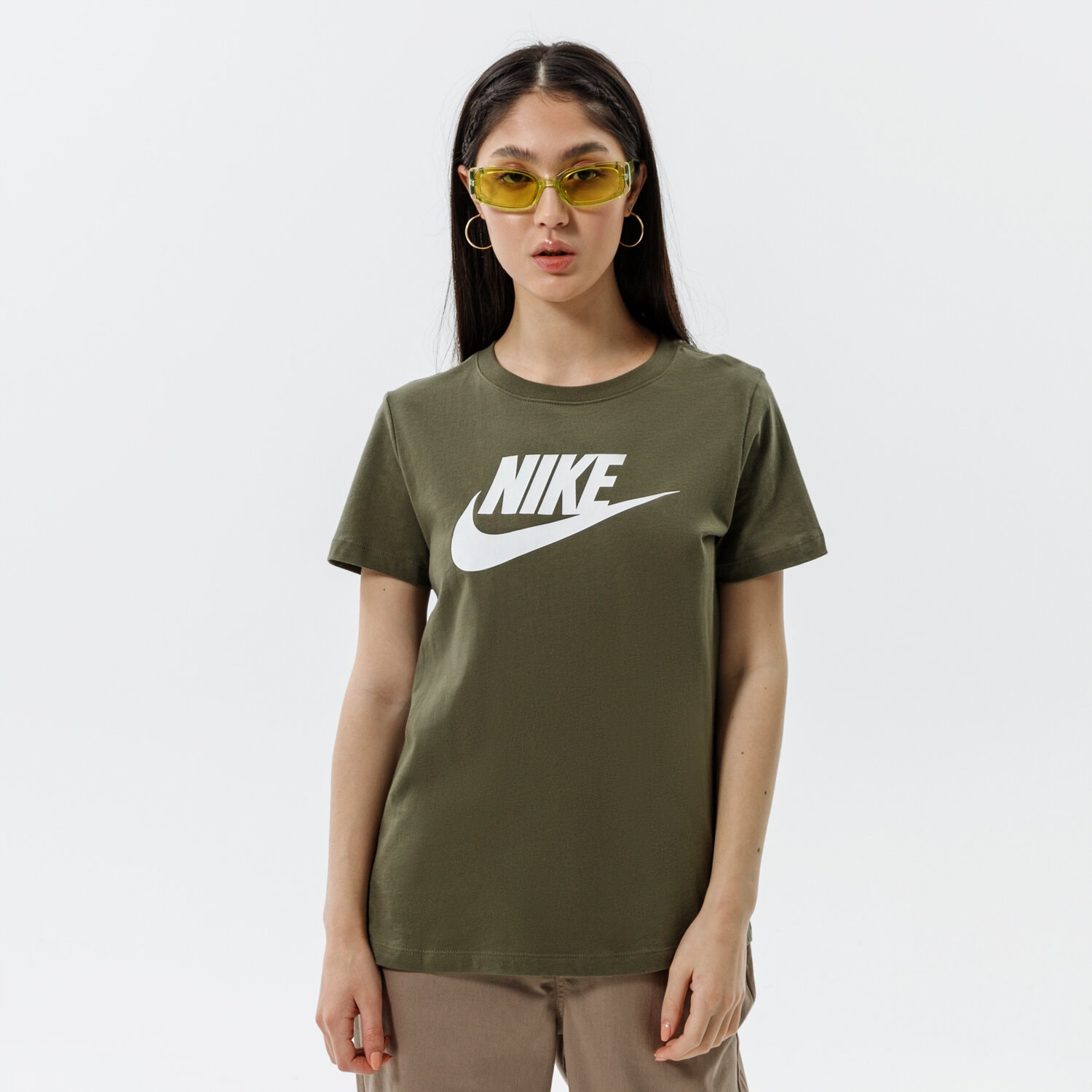 dámské tričko NIKE TRIČKO SPORTSWEAR ESSENTIAL BV6169-223 KHAKI