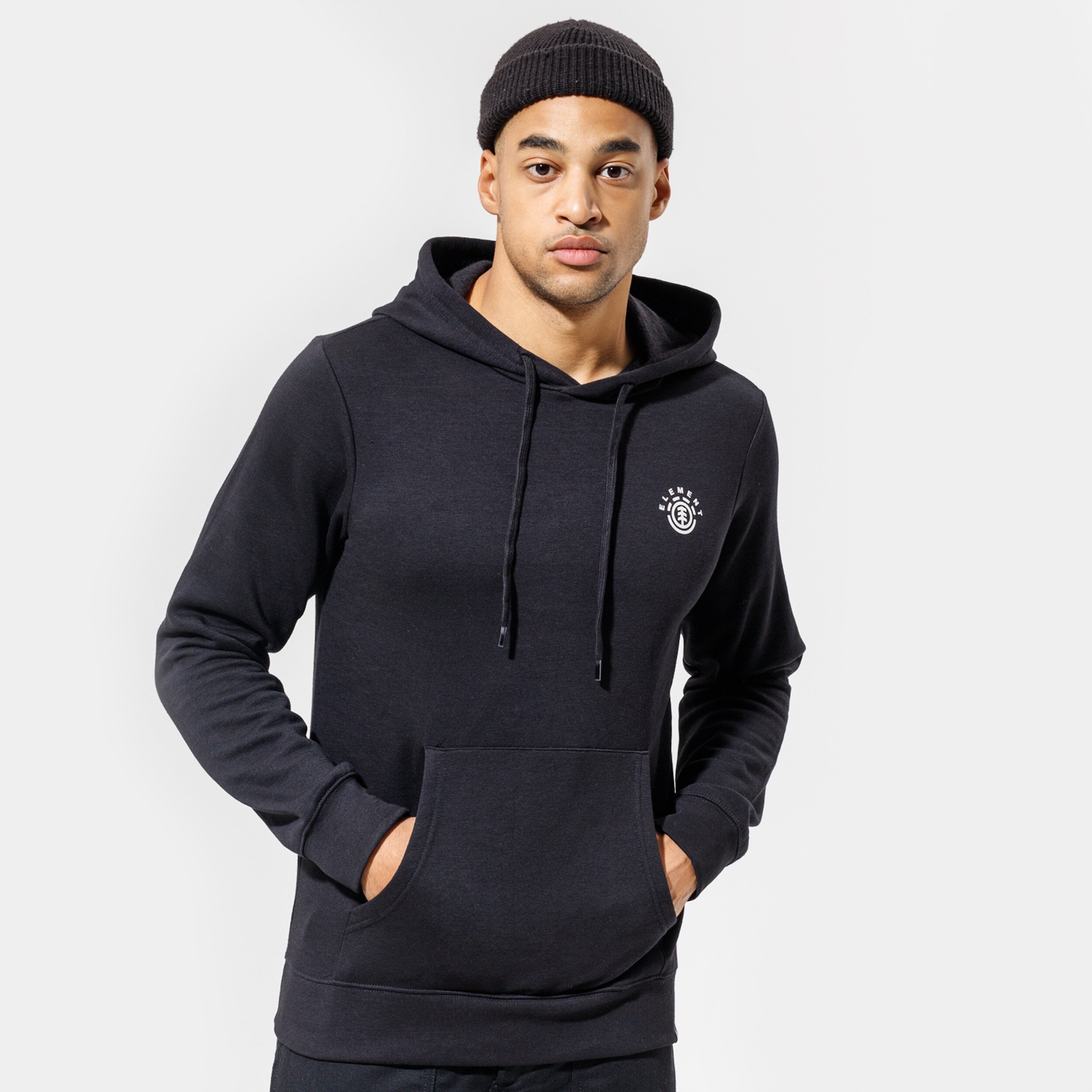 pánská mikina ELEMENT MIKINA S KAPUCÍ IVYHILL HOOD Z1HOE13732 ČERNÁ