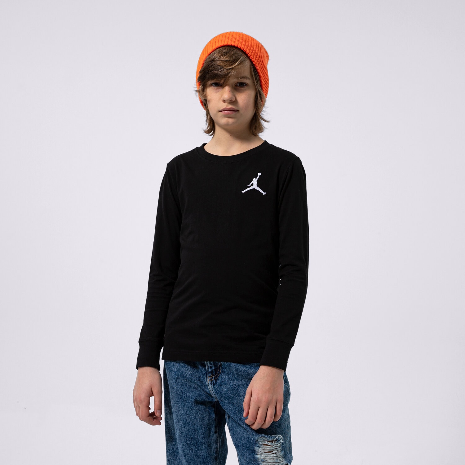 dětské tričko JORDAN TRIČKO JUMPMAN AIR EMROIDERY BOY 95A903-023 ČERNÁ