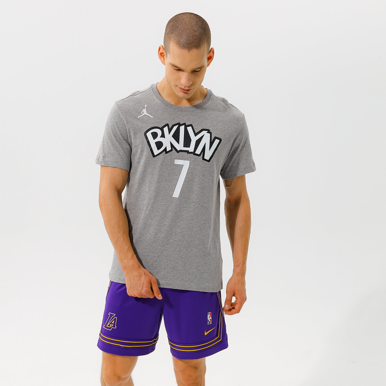 pánské tričko NIKE TRIČKO NETS STATEMENT EDITION NBA CV9962-064 ŠEDÁ
