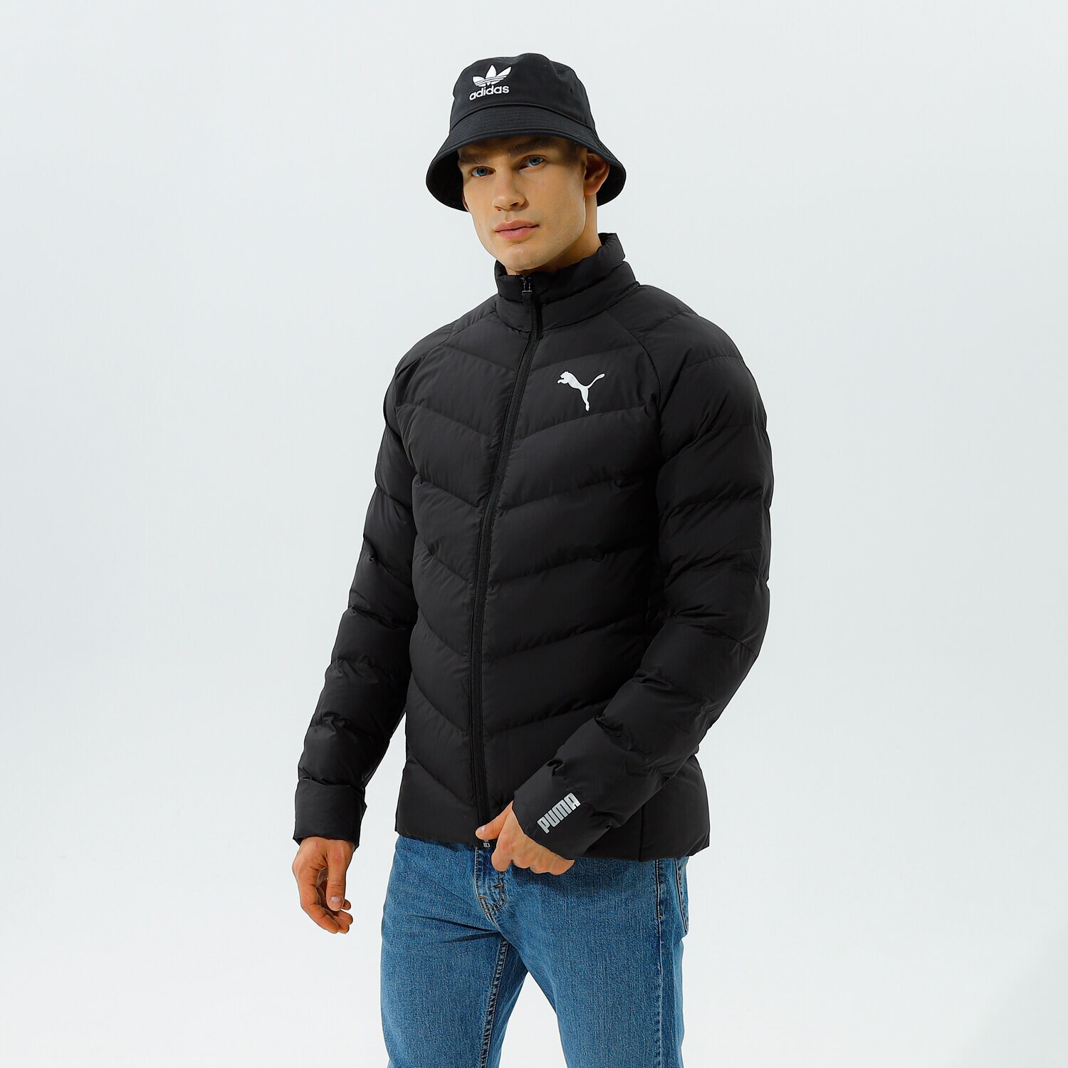 pánská zimní bunda PUMA BUNDA ZIMNÍ WARMCELL LIGHTWEIGHT JACKET - PUMA BLACK 58769901 ČERNÁ