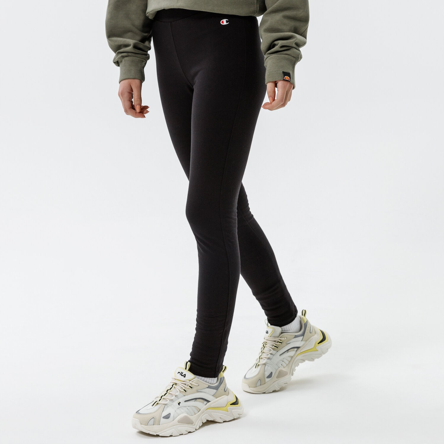 dámské kalhoty CHAMPION KALHOTY  LEGGINGS 112012KK001 ČERNÁ