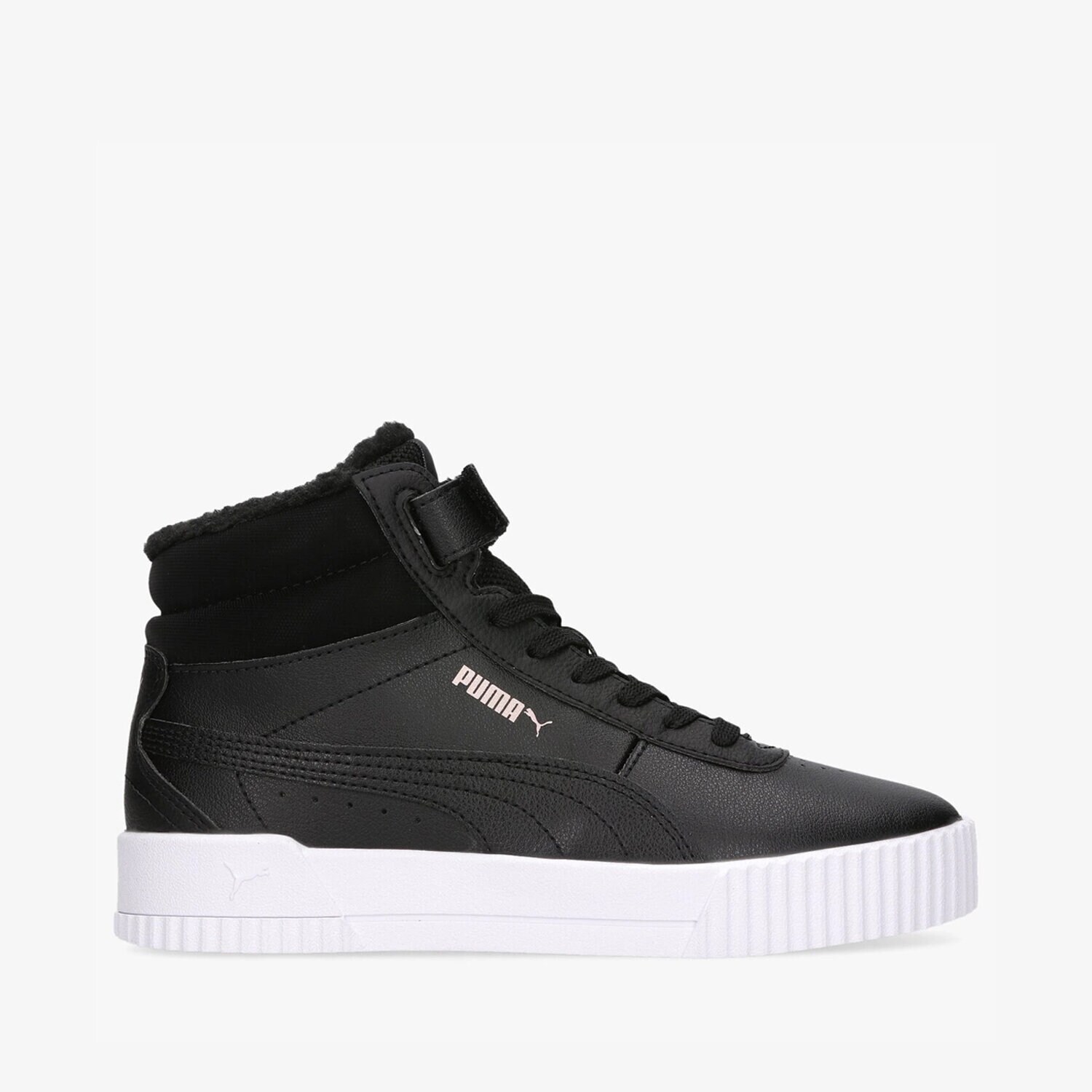 dětské tenisky PUMA CARINA MID FUR JR 30968301 ČERNÁ