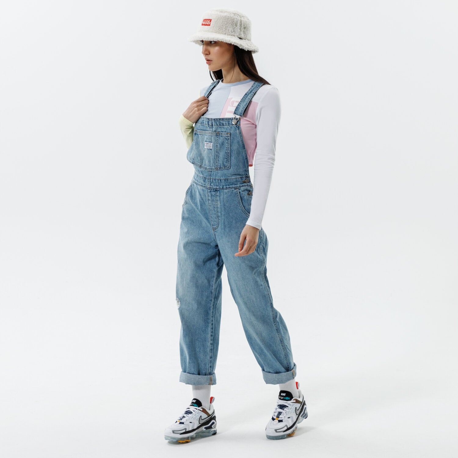 dámské kalhoty LEVI'S KALHOTY  VINTAGE OVERALL 85315-0012 MODRÁ
