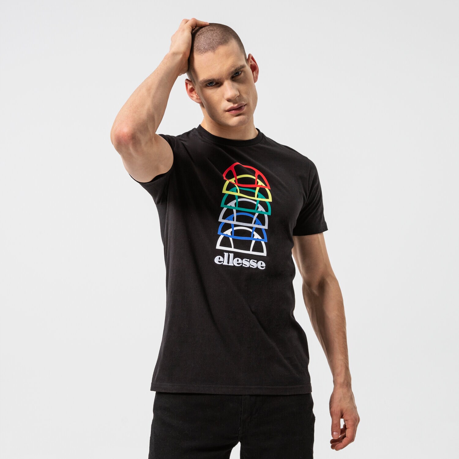pánské tričko ELLESSE TRIČKO MAGARIO TEE BLK SHI11404011 ČERNÁ