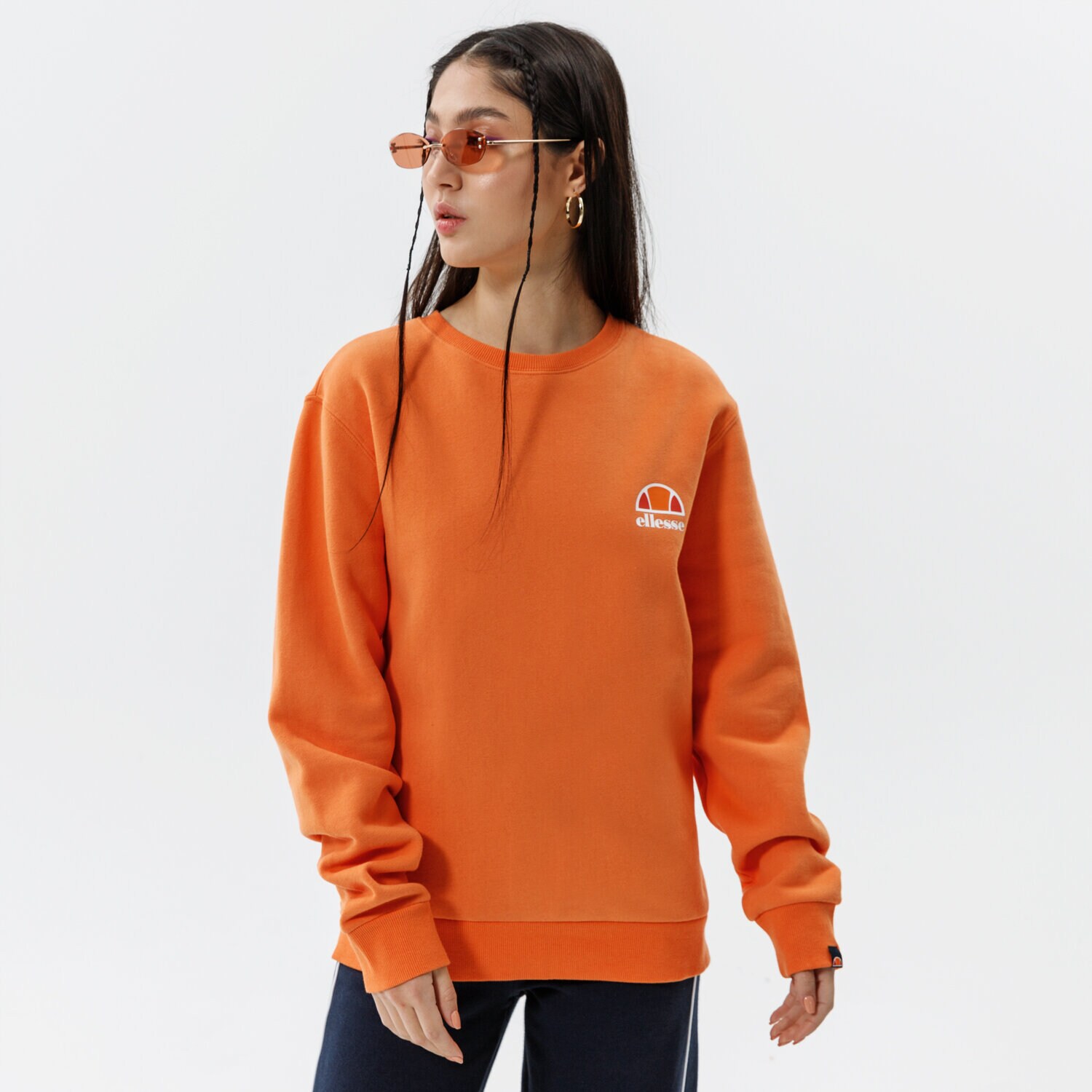 dámská mikina ELLESSE MIKINA HAVERFORD SWEATSHIRT ORNG SGI07484704 ORANŽOVÁ