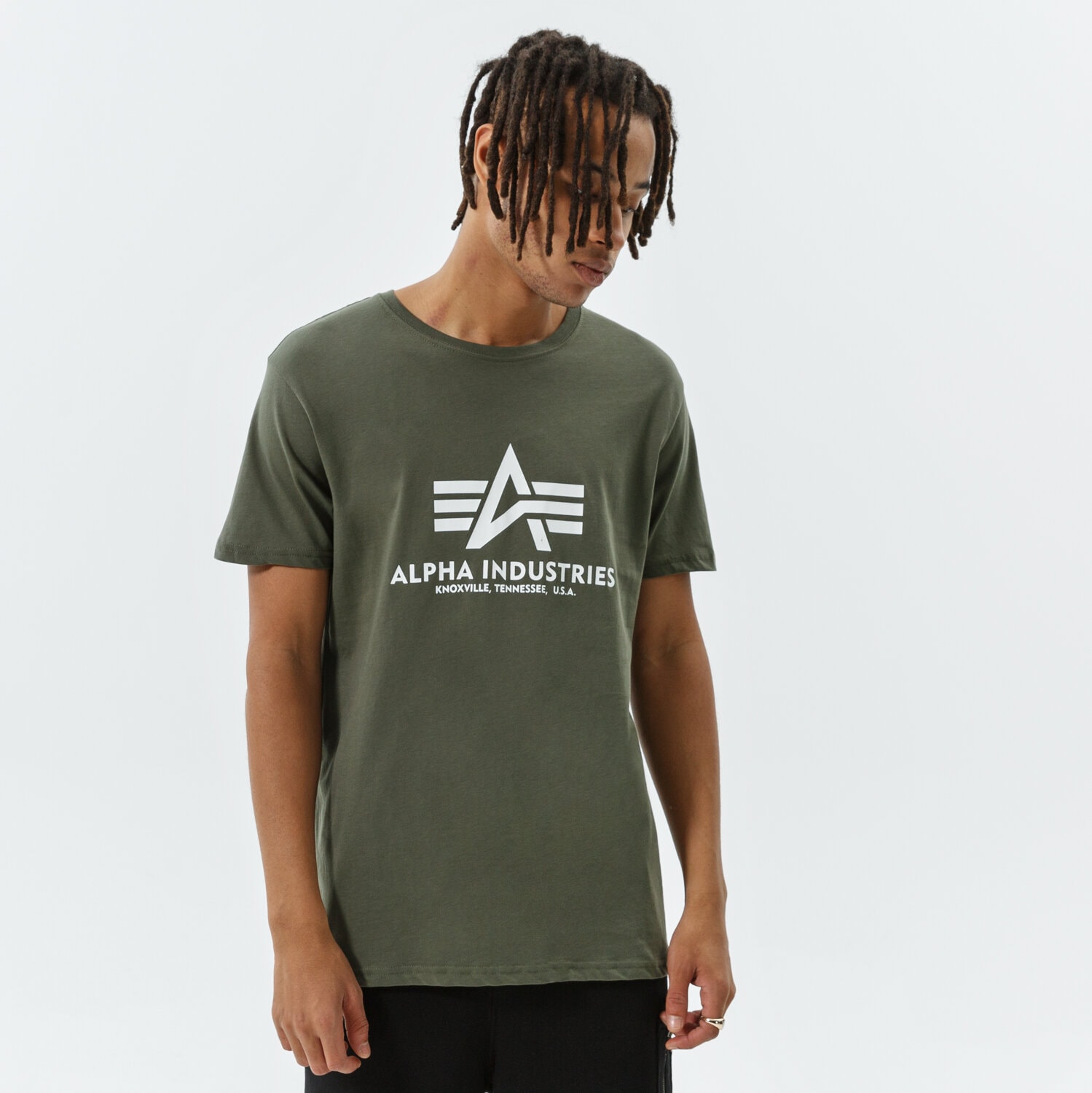 pánské tričko ALPHA INDUSTRIES TRIČKO BASIC T 100501-142 KHAKI
