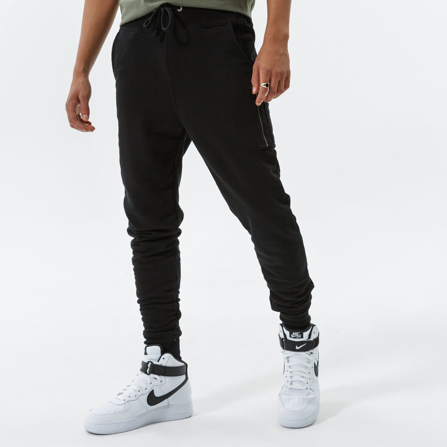 pánské kalhoty ALPHA INDUSTRIES KALHOTY  X-FIT SLIM CARGO PANT 178333-03 ČERNÁ