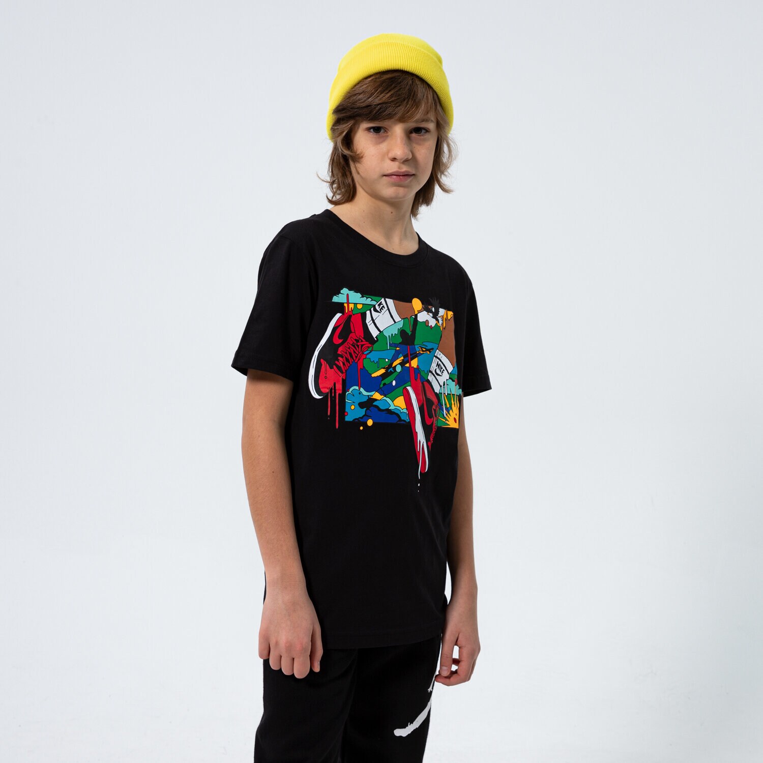 dětské tričko JORDAN TRIČKO MJ DNA JUMPMAN BOY 95B091023 ČERNÁ