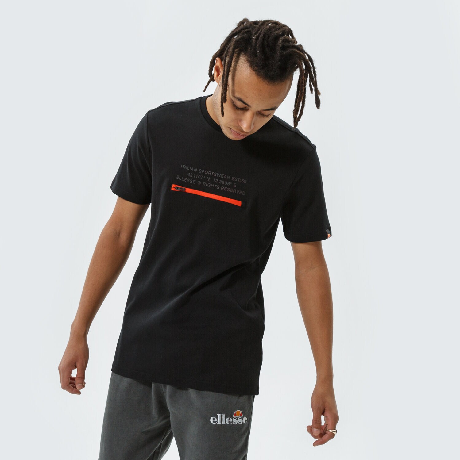 pánské tričko ELLESSE TRIČKO PIEDMONT TEE BLK SHI11160011 ČERNÁ