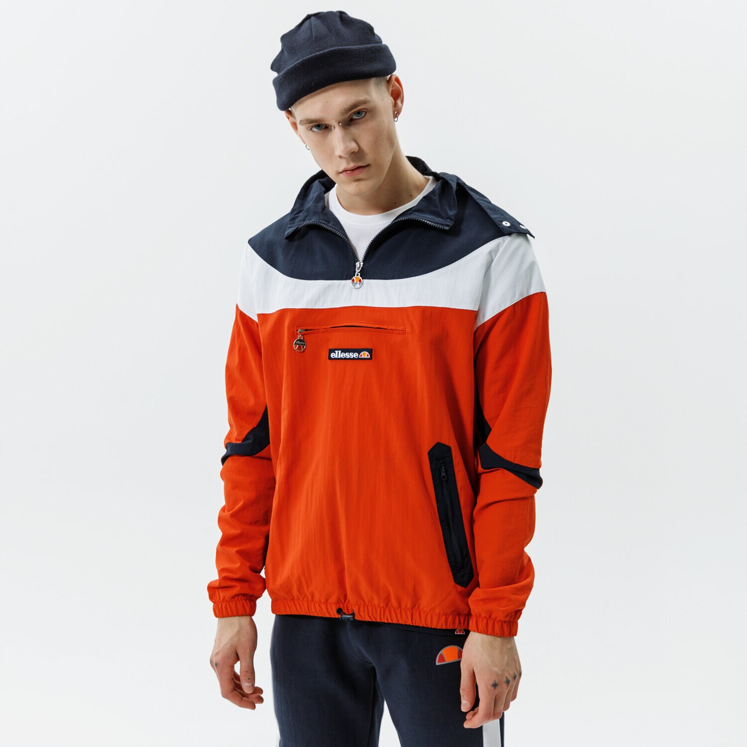 Přechodná bunda pánská (podzimní, jarní) ELLESSE BUNDA ROMELO OH JACKET D ORNG SHI04064700 ORANŽOVÁ