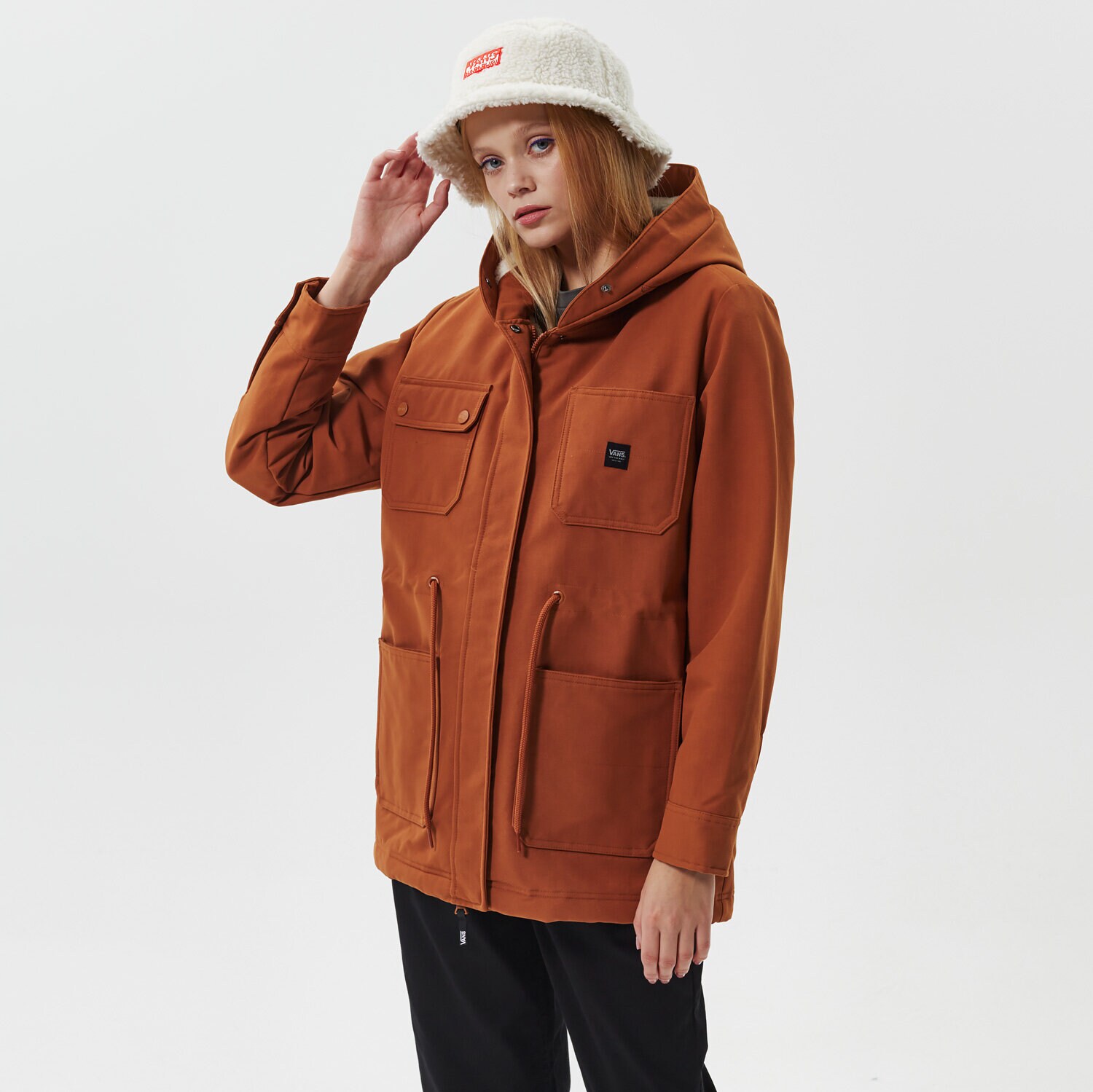 dámská zimní bunda VANS BUNDA WM TAYLOR HOOD JACKET MTE VN0A5LJ7TST1 HNĚDÁ