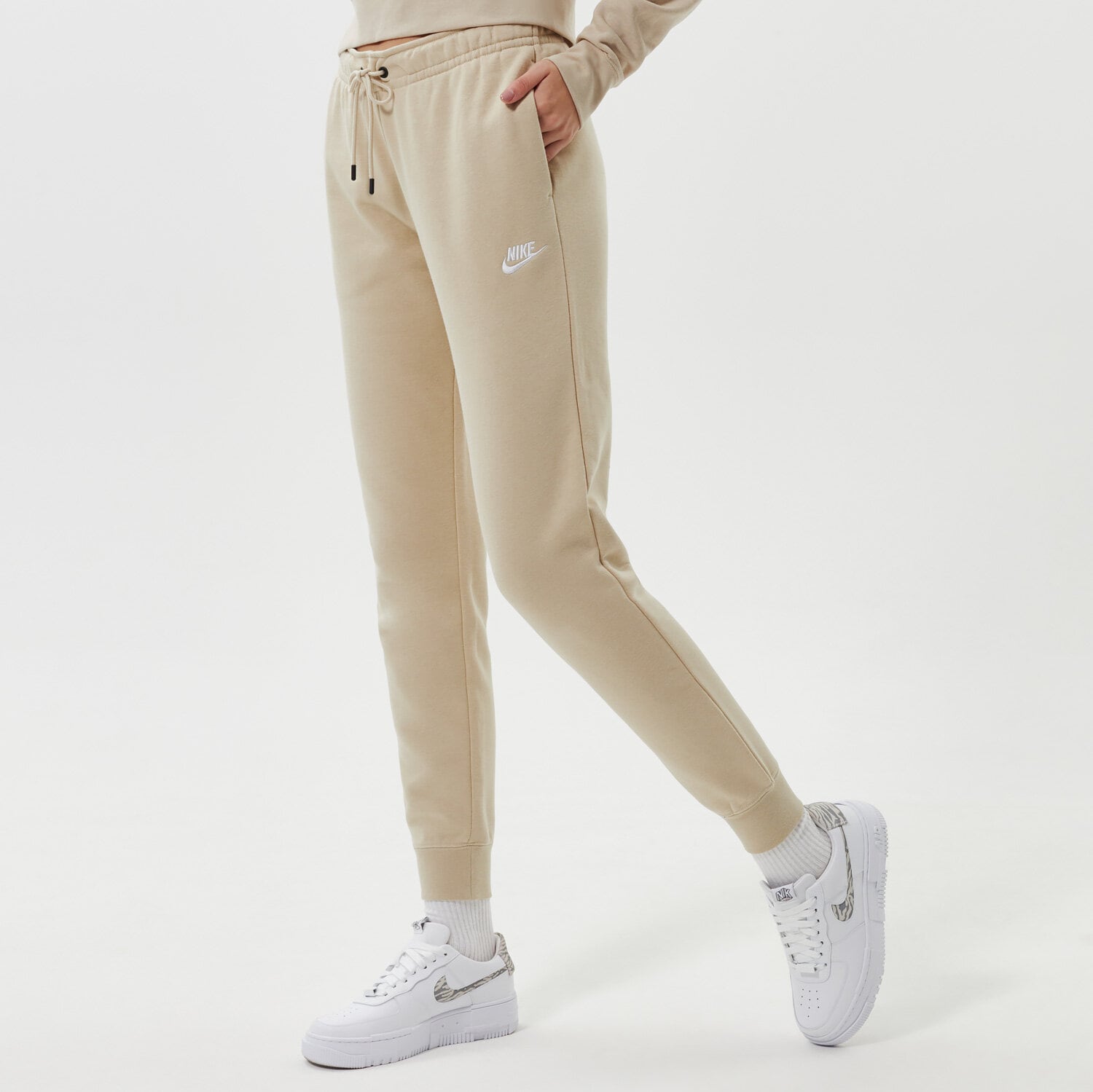 dámské kalhoty NIKE KALHOTY  SPORTSWEAR ESSENTIAL BV4095-206 BÉŽOVÁ