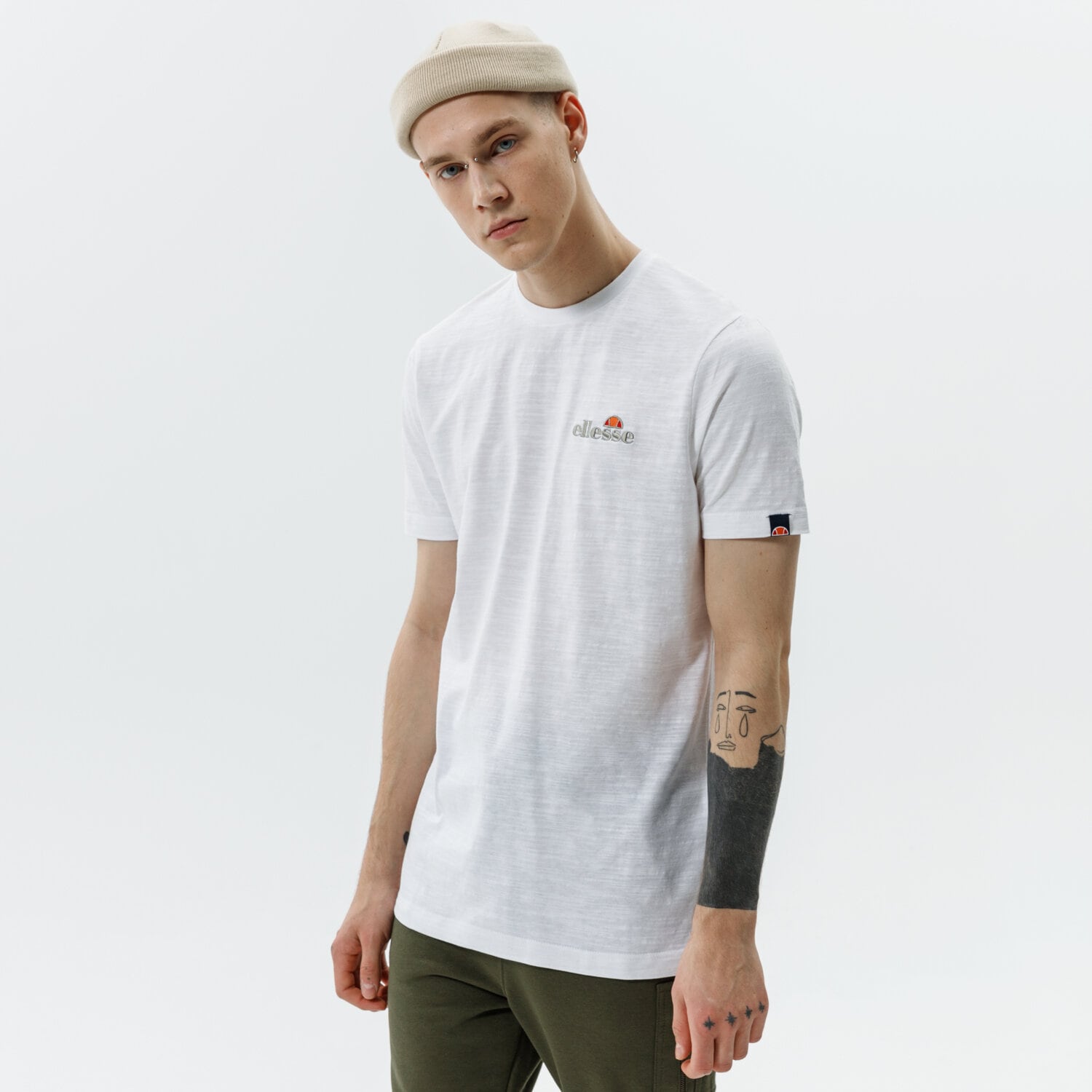 pánské tričko ELLESSE TRIČKO MILLE TEE WHT SHJ11941908 BÍLÁ