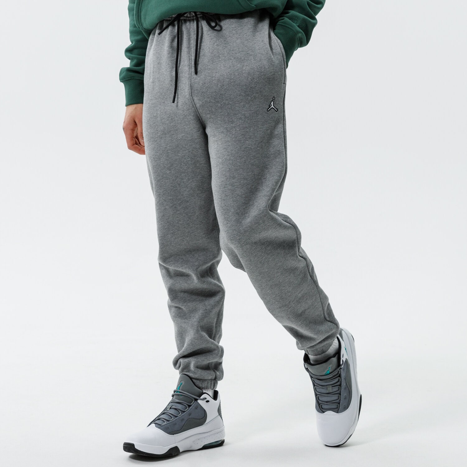pánské kalhoty JORDAN KALHOTY  ESSENTIAL FLEECE JOGGERS DA9820-091 ŠEDÁ