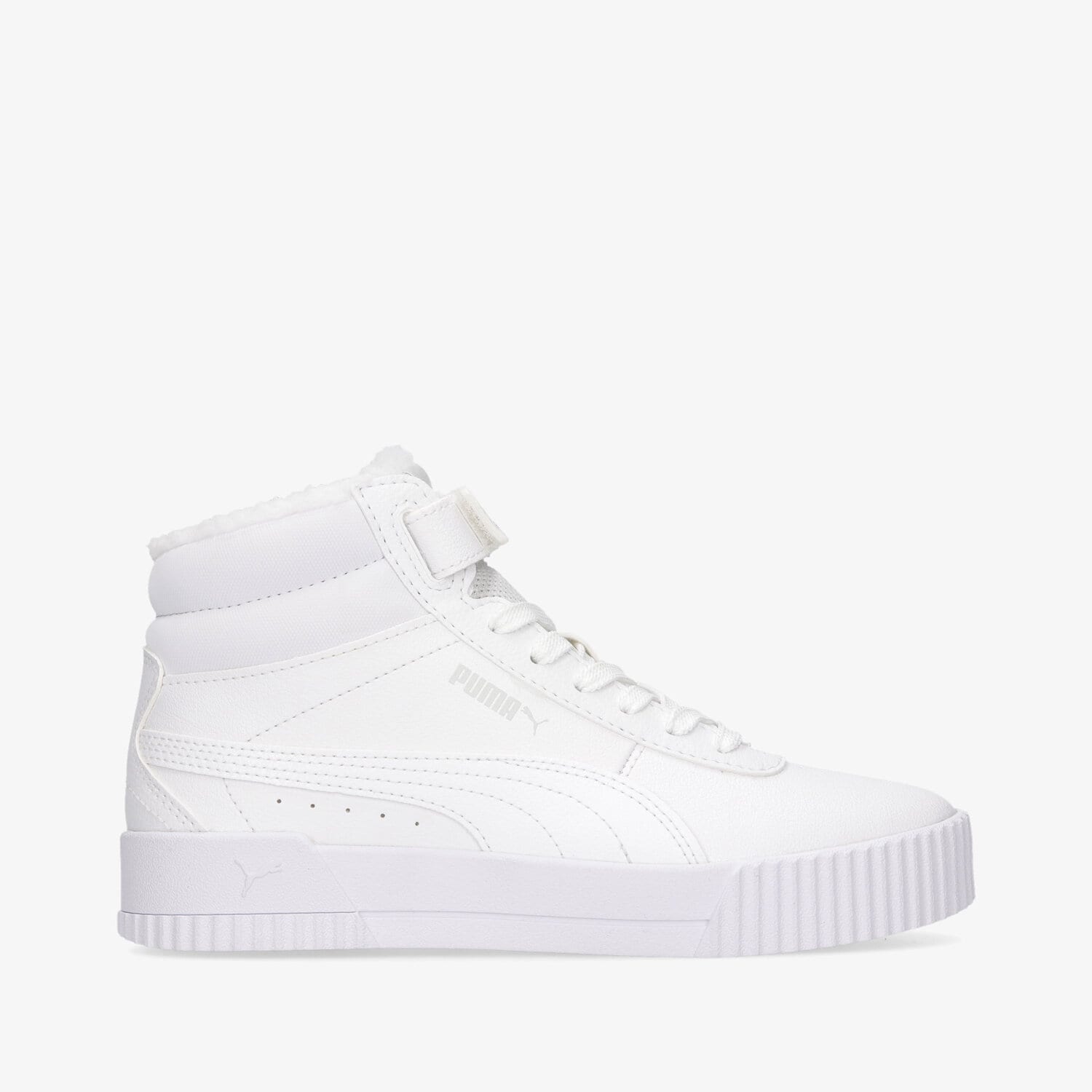 dětské tenisky PUMA CARINA MID FUR JR 30968303 BÍLÁ